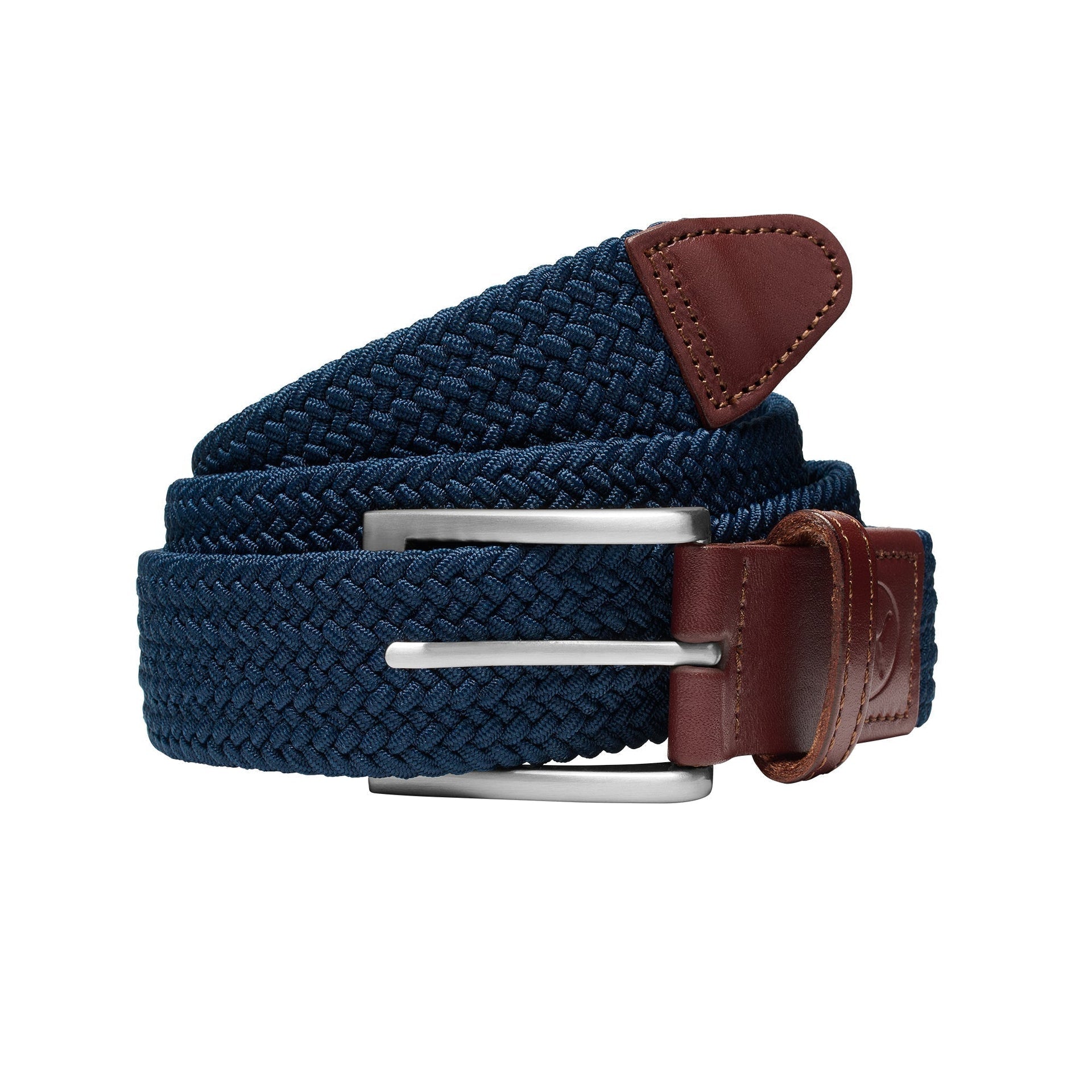 Puma Men's Golf Belt | Braided Weave | Deep Navy