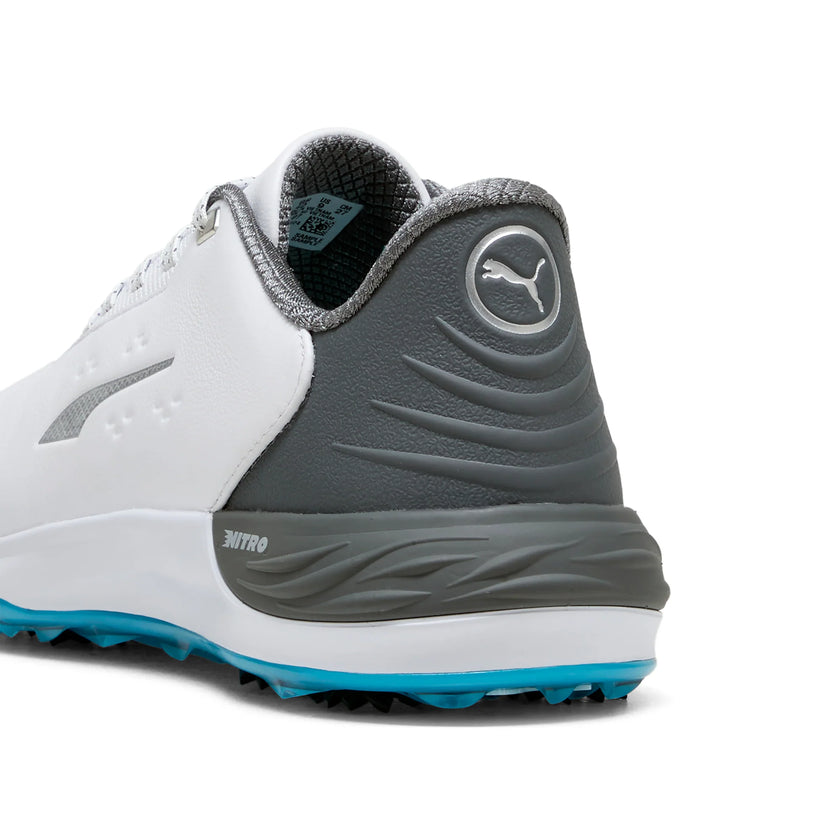 Puma Men's Golf Shoes | Phantomcat Nitro | White-Slate/Sky Blue