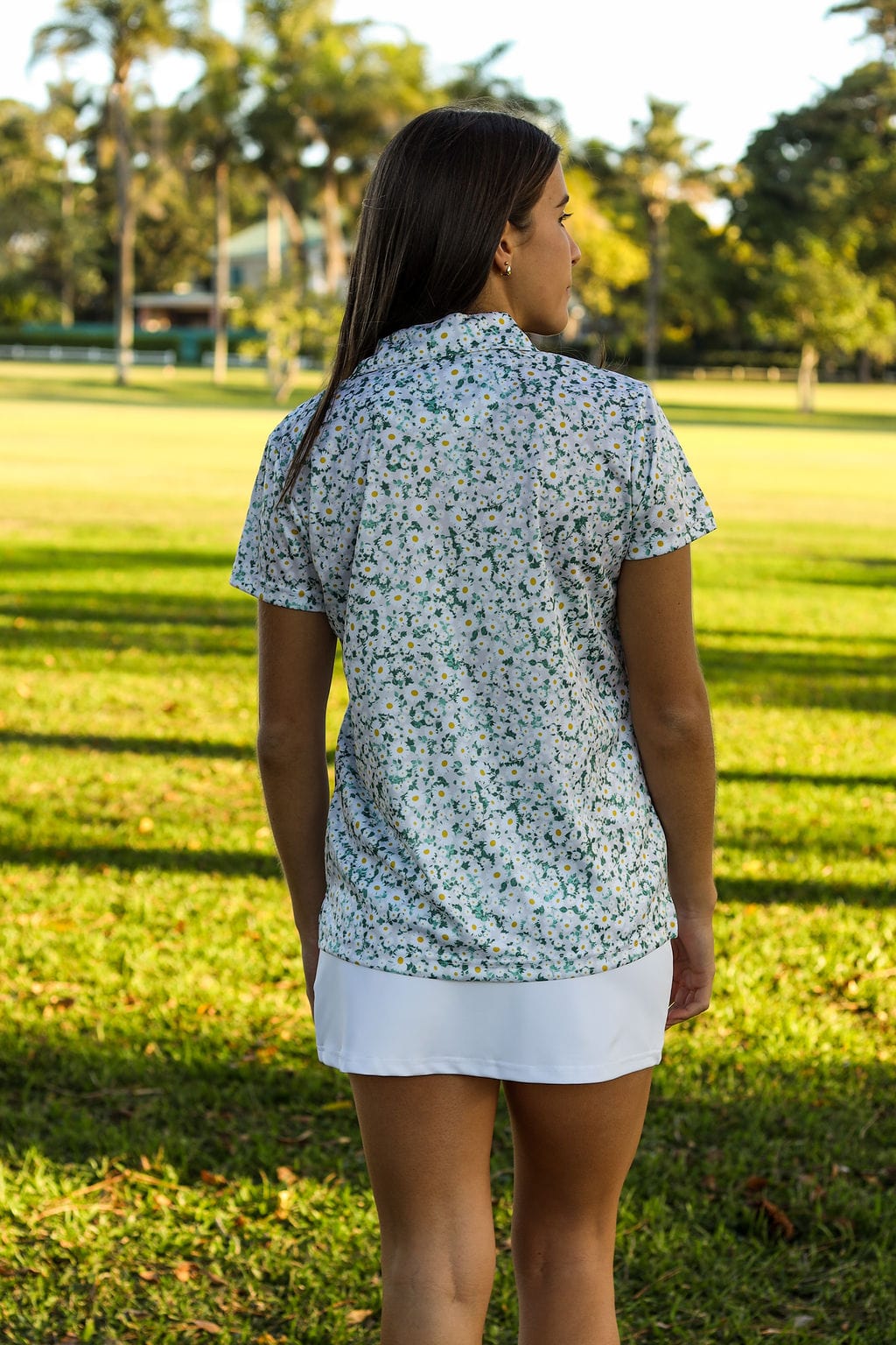 Custom Apparel Women's Golf Shirts | V Neck | Daily Greens