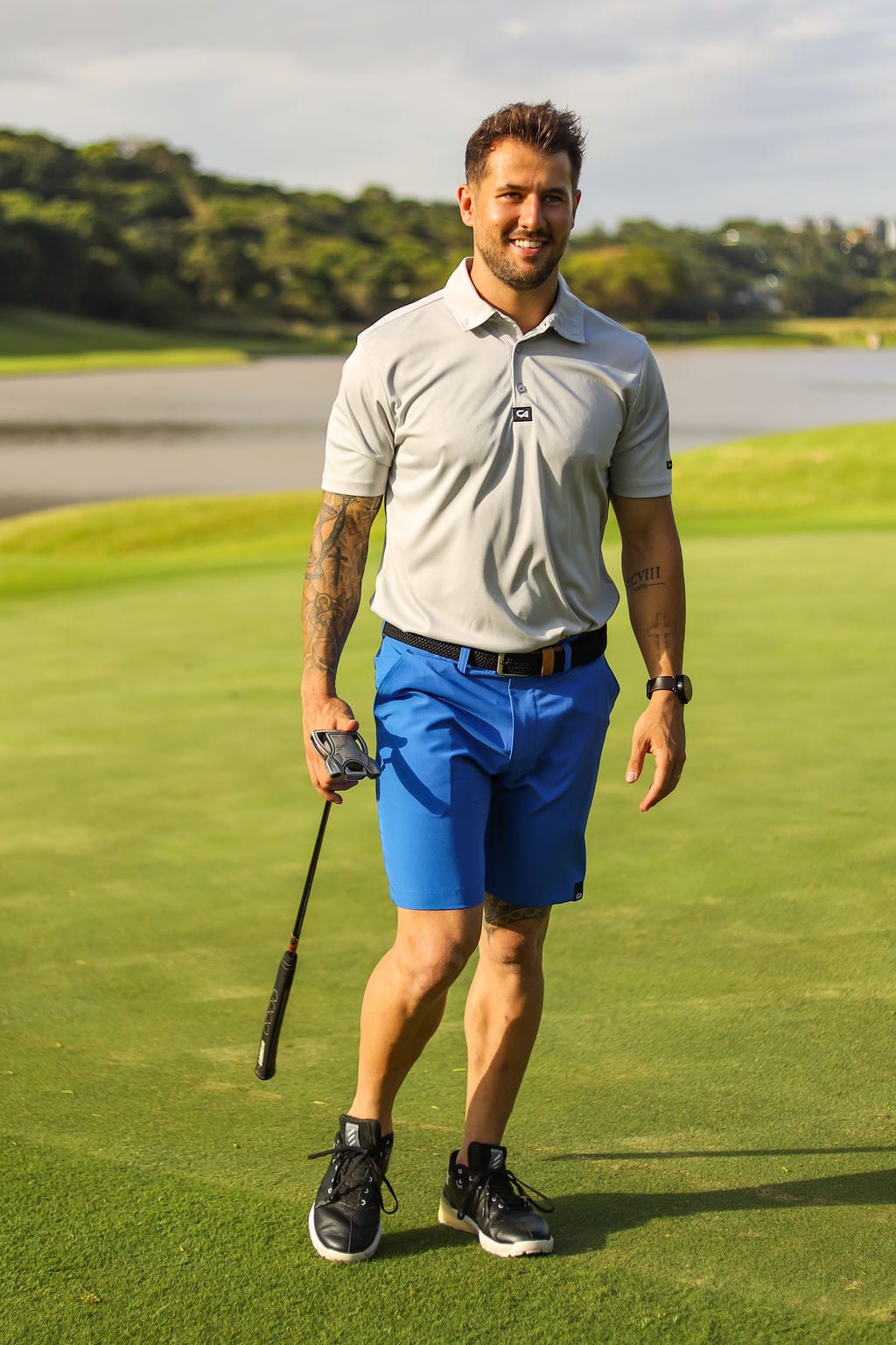 Custom Apparel Men's Golf Shorts | Imperial Blue