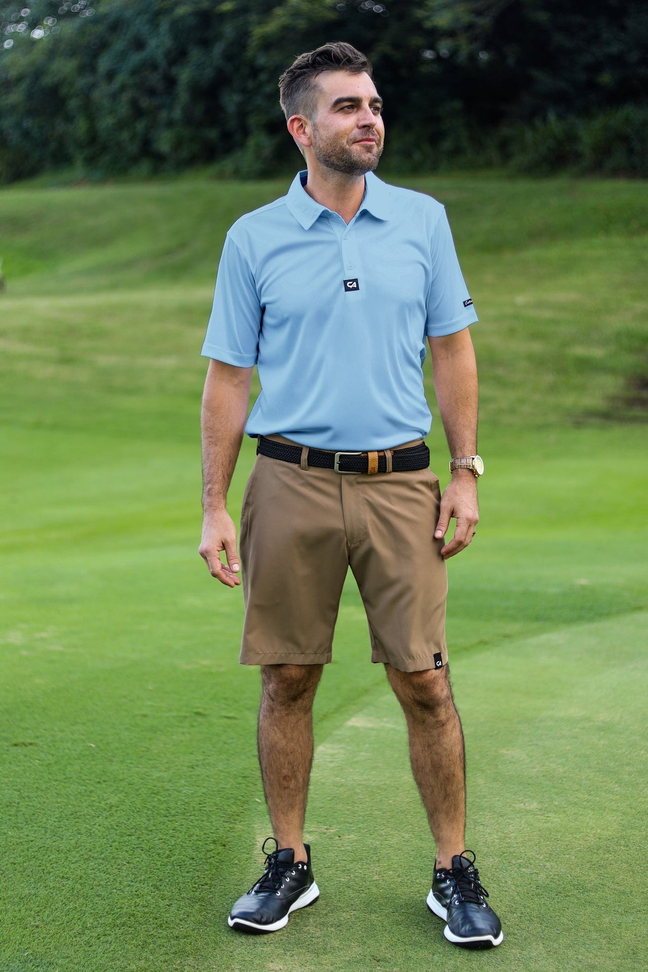 Custom Apparel Men's Golf Shorts | Pure motion | Desert Khaki