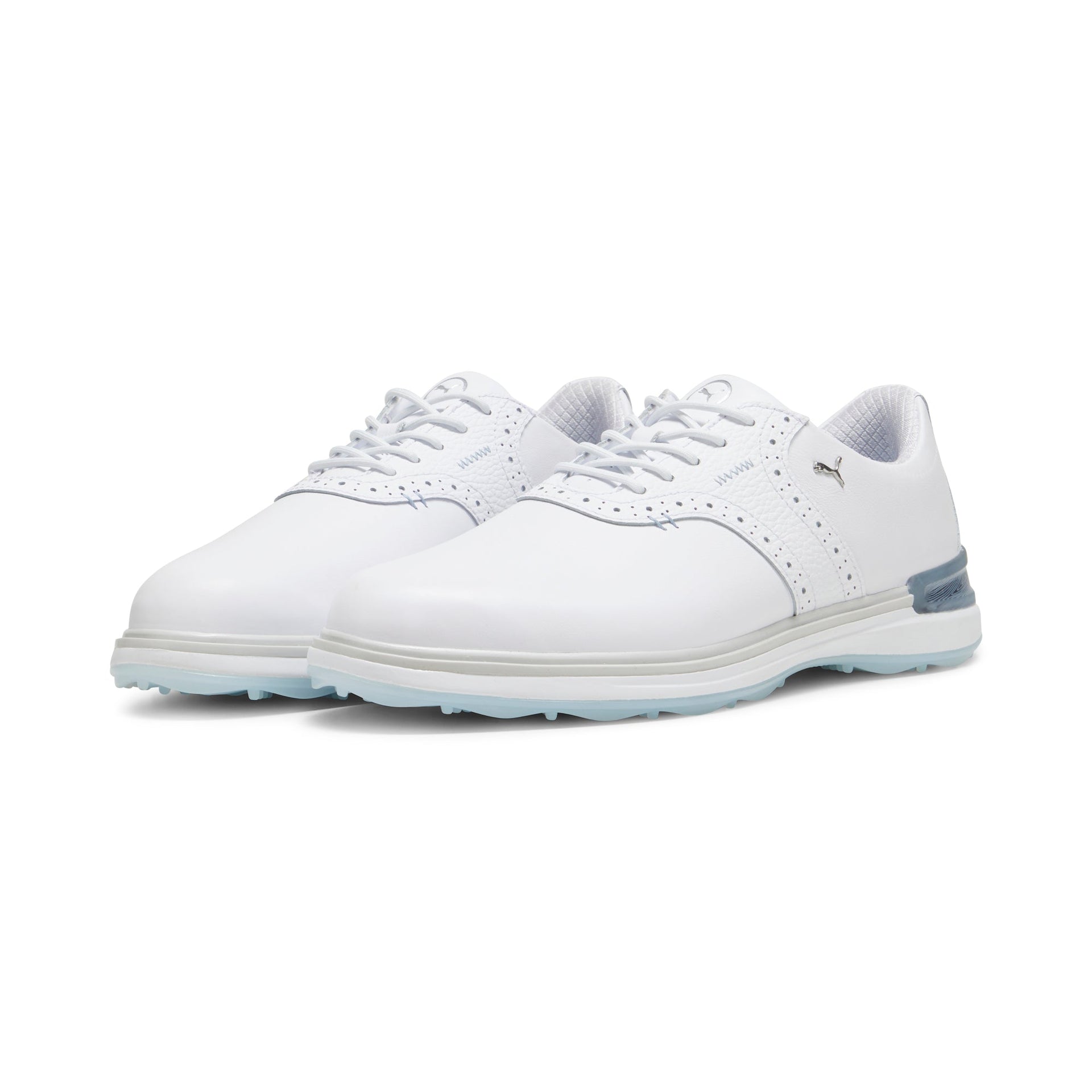 Puma Men's Golf Shoes | Avant | White/Ash Gray/Icy Blue