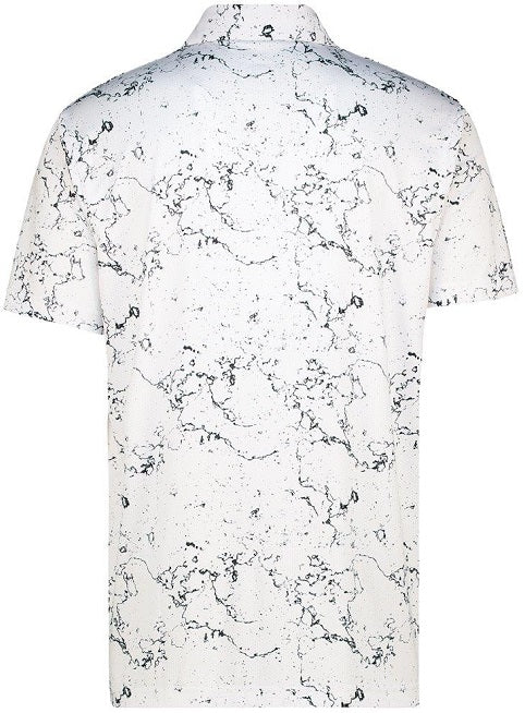 Men's Marbled Dry Tech Performance Golfer Polo Shirt