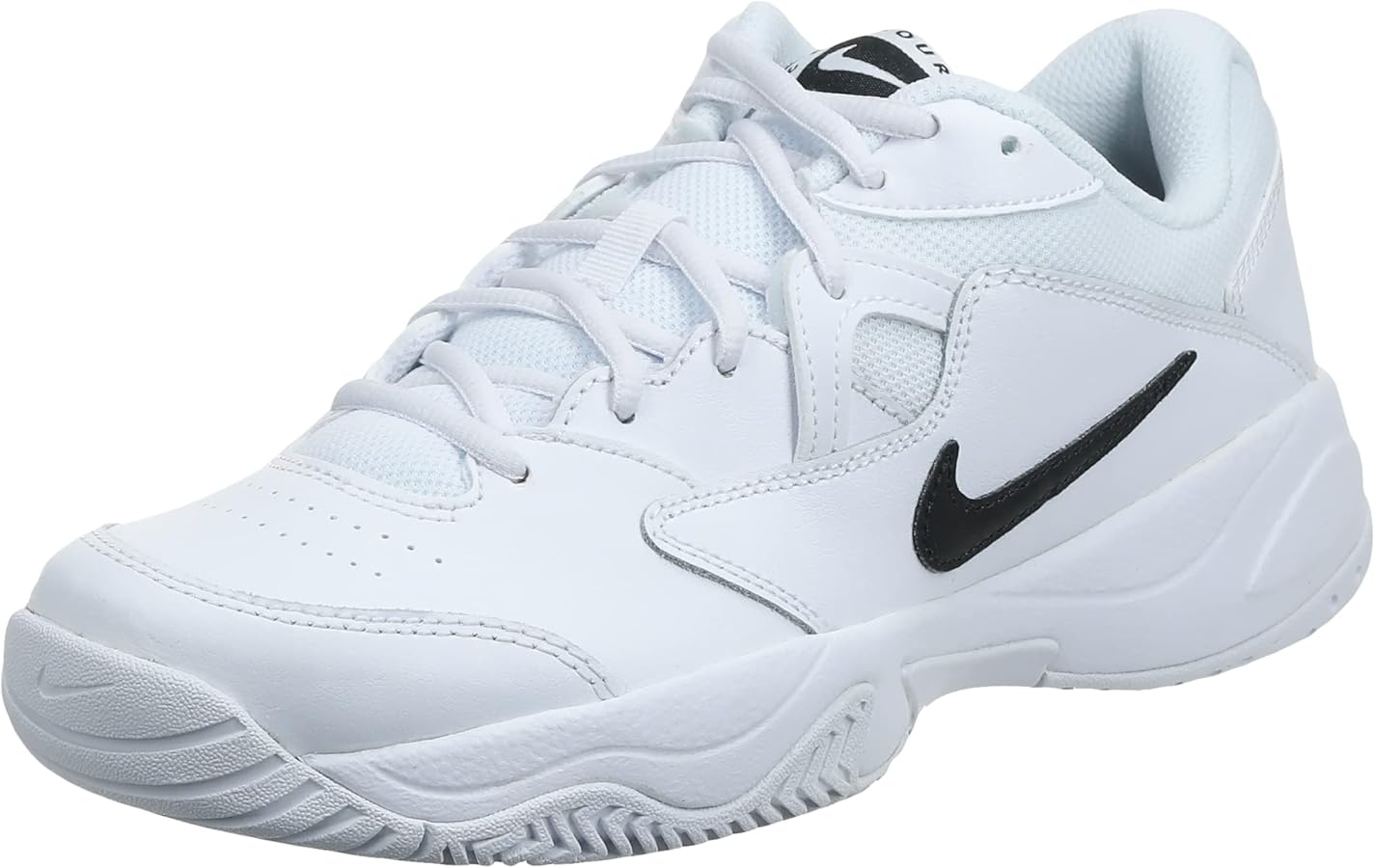 MEN'S NIKE COURT LITE 2 TENNIS SHOES - WHITE/BLACK