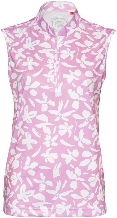 Women's Bloom Sleeveless Golfer Polo Shirt