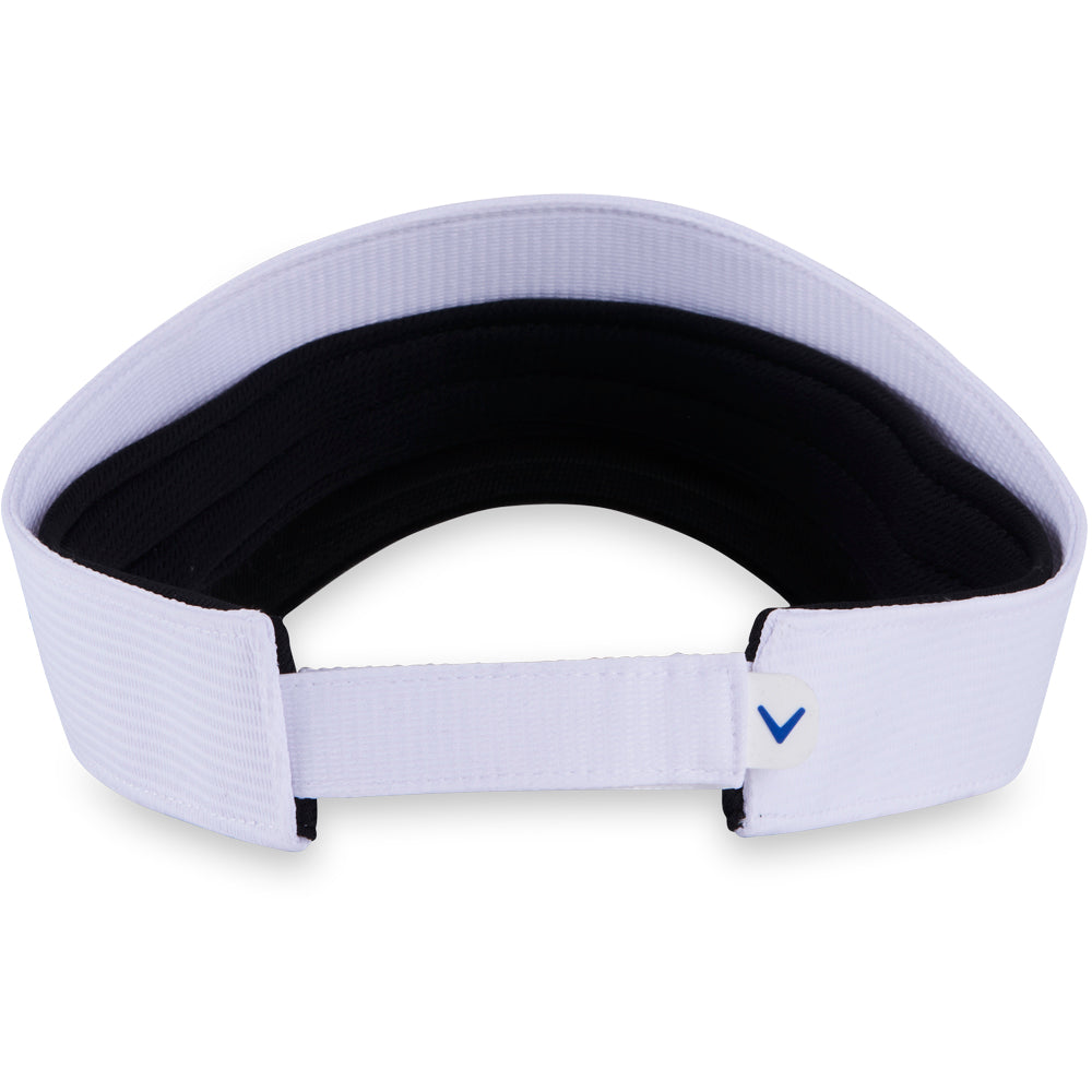 Callaway Women`s Golf Visor | Liquid Metal 24 | White/Deep Cobalt