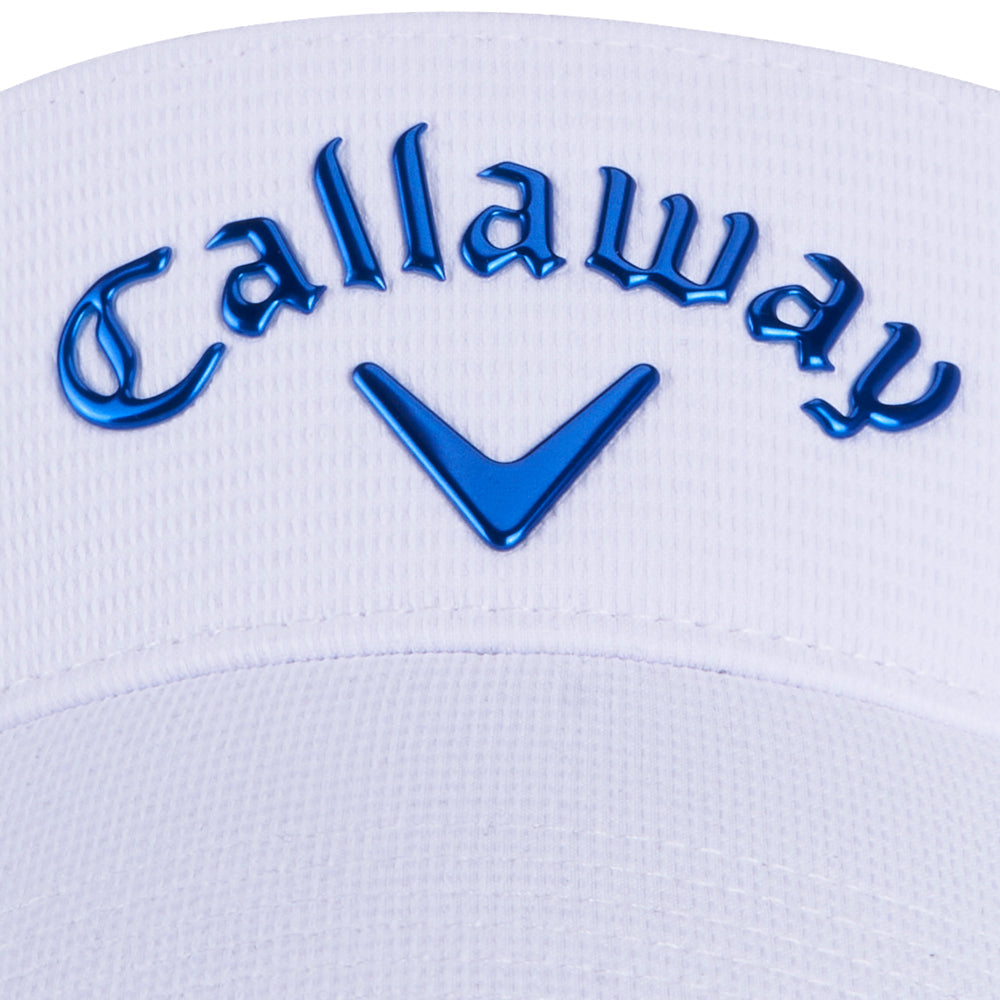 Callaway Women`s Golf Visor | Liquid Metal 24 | White/Deep Cobalt