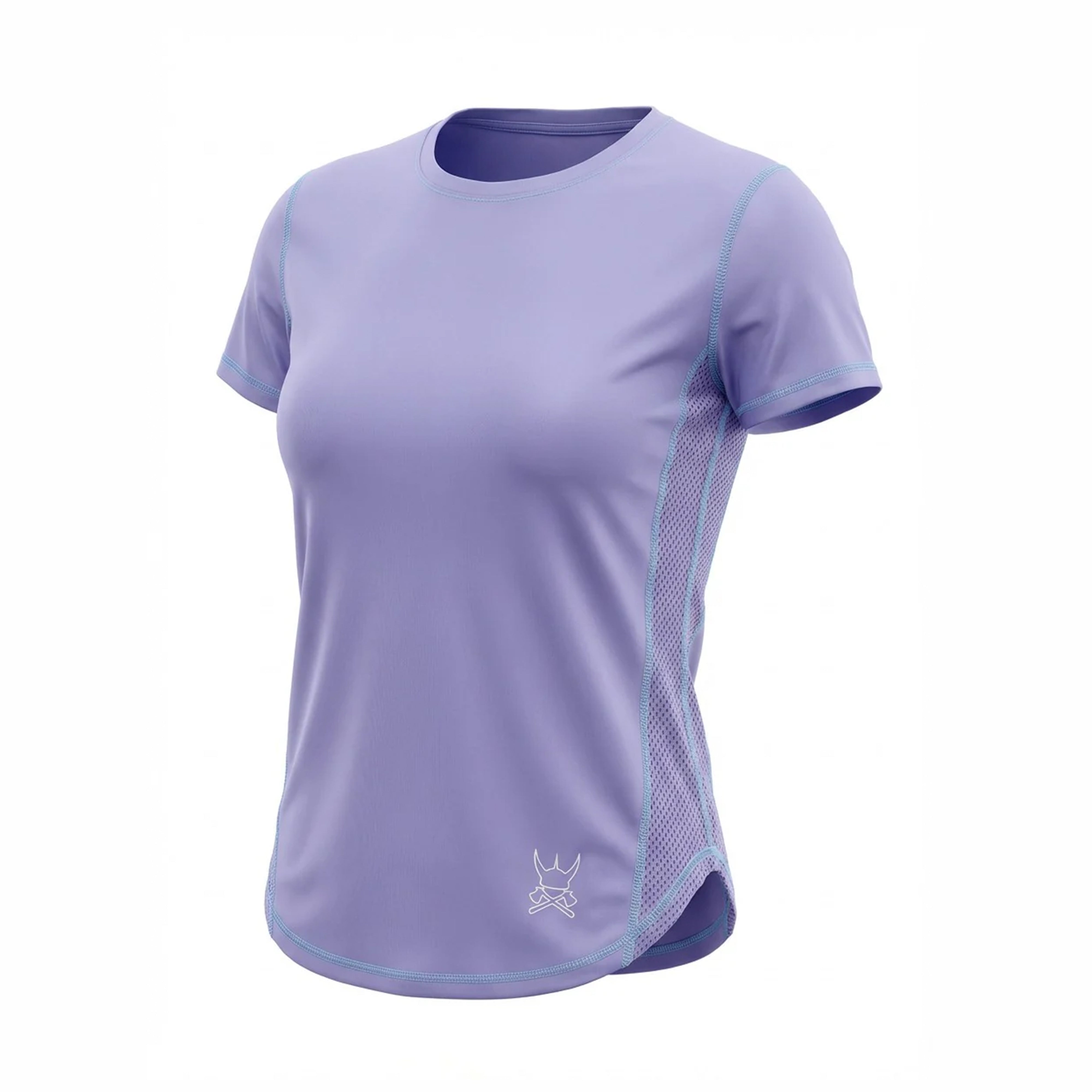 Elsa – Lavender Tee with Net Inset and Flossing