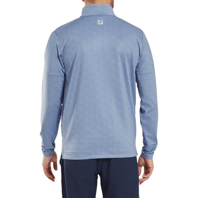 FootJoy Men's Golf Jersey | EU Speckle Print Jacquard Chill-Out | Blue