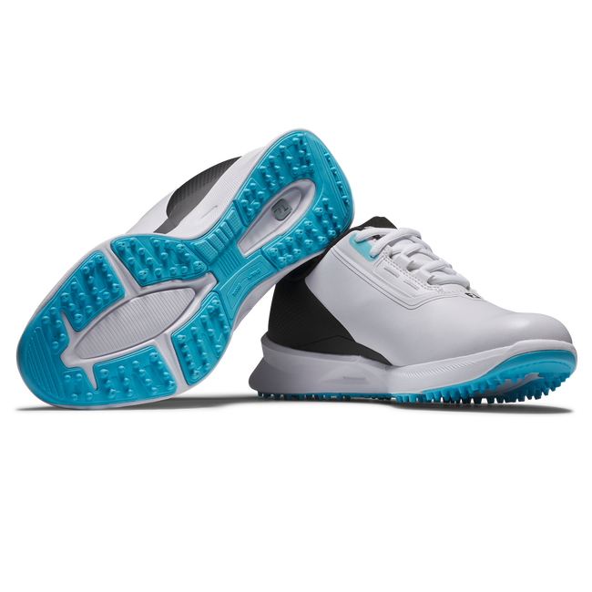Footjoy Junior Golf Shoes | Fuel | White/Black/Blue