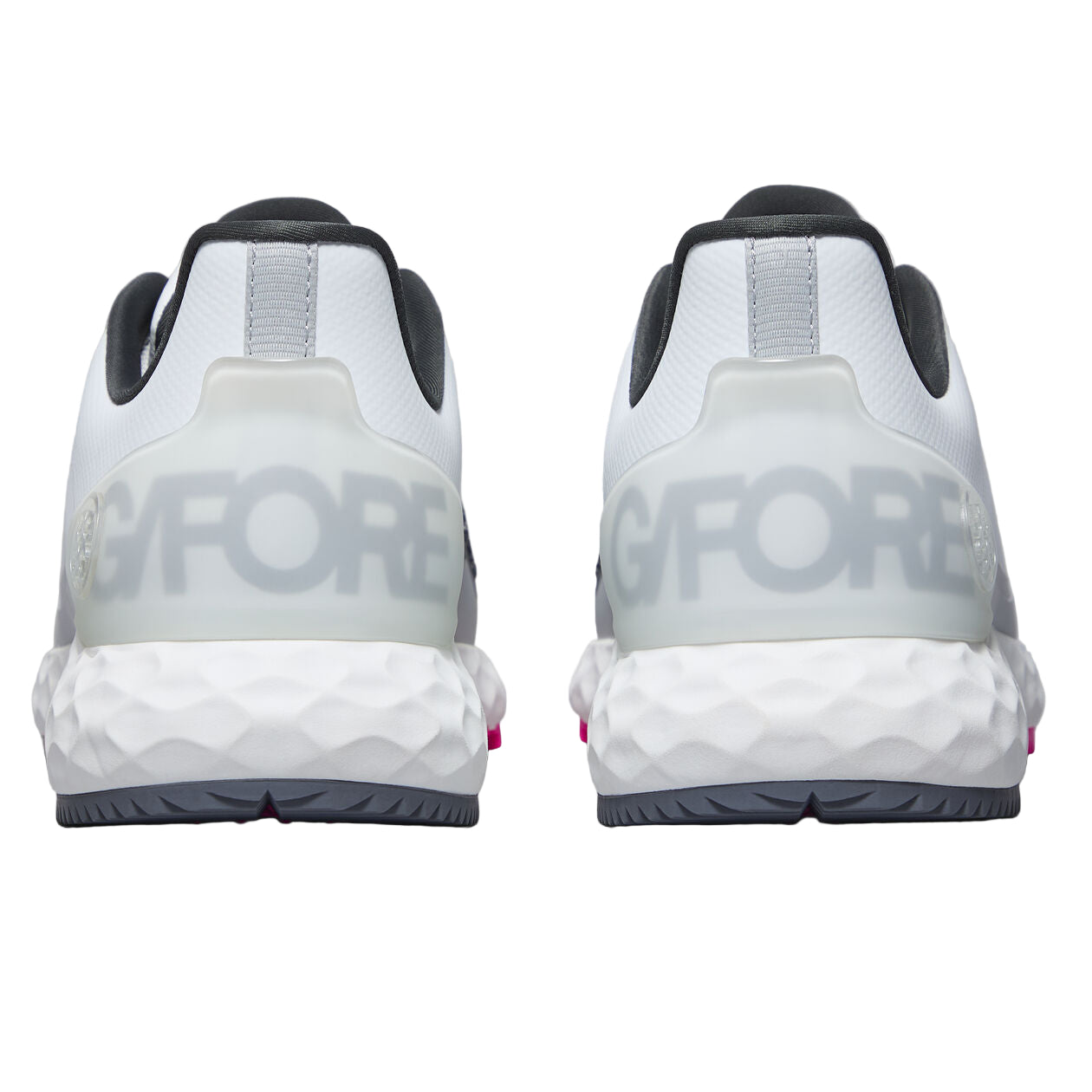 G/Fore Men`s Golf Shoe | MG4+ Stippled | Snow/Grey/Pink