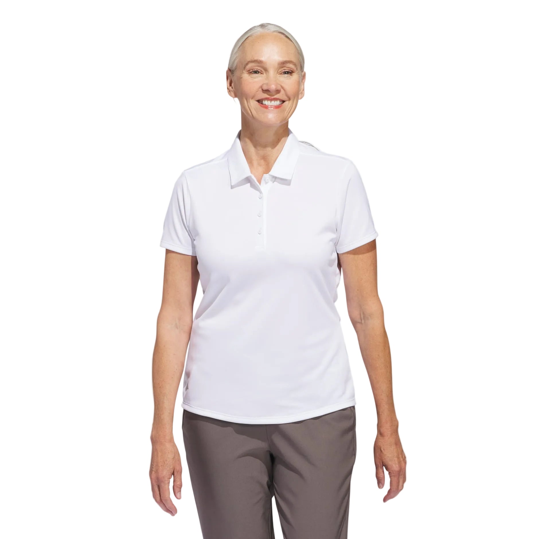 Adidas Women's Golf Shirt | Solid Performance Short Sleeve Polo