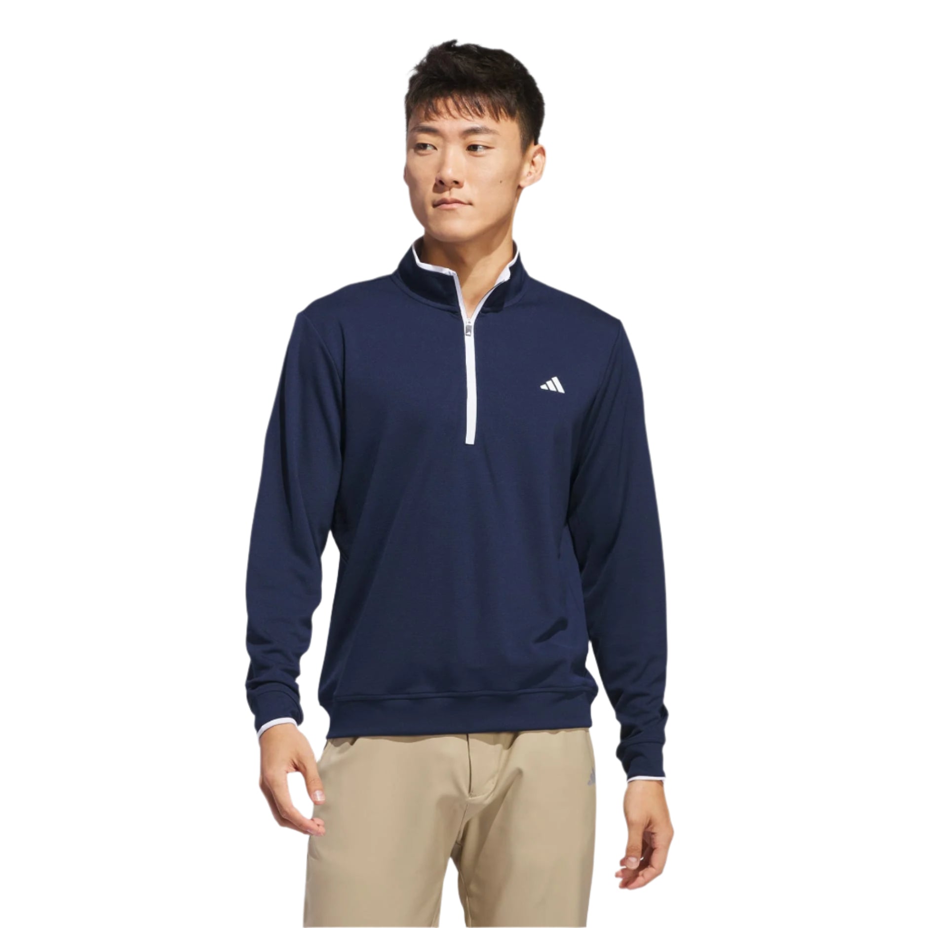 Adidas Men's Golf Sweatshirt | Light Weight | Quarter Zip | Navy/White