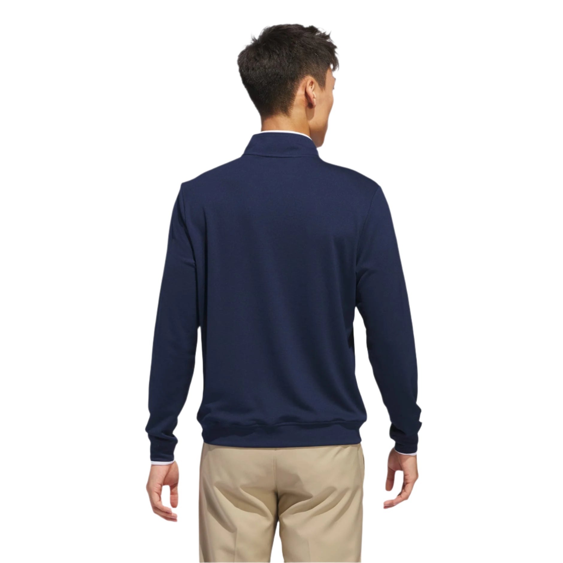 Adidas Men's Golf Sweatshirt | Light Weight | Quarter Zip | Navy/White