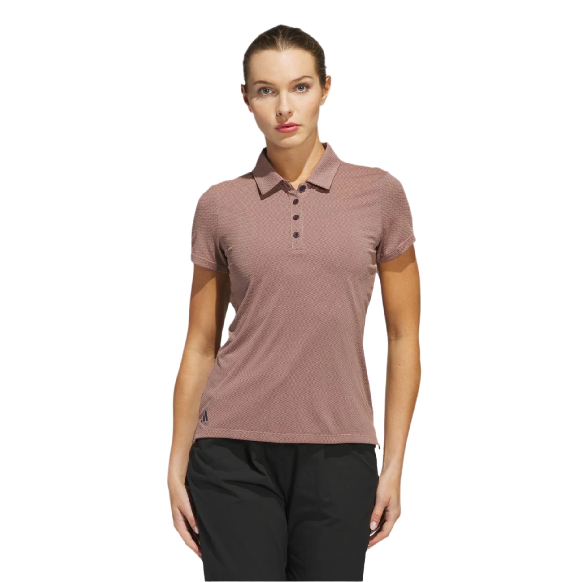 Adidas Women's Golf Shirt Polo MLNG Brown
