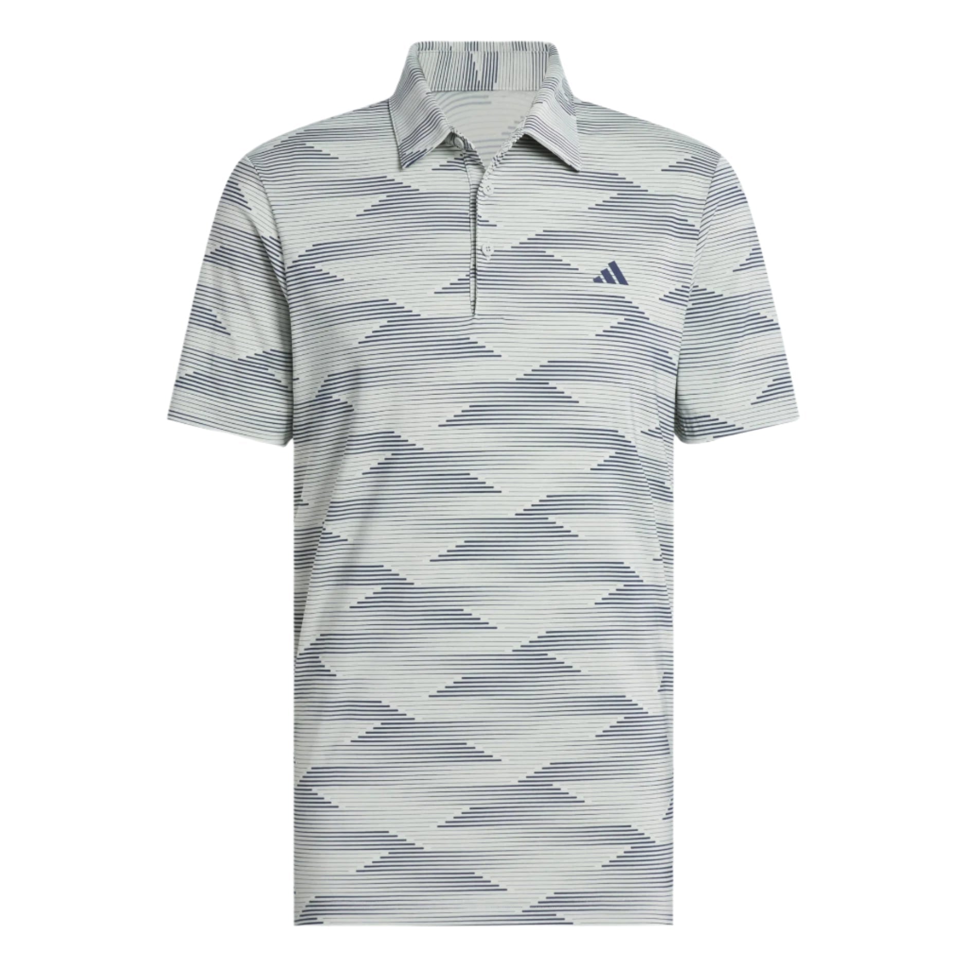Adidas Men's Golf Shirt | Polo | Wonsil | Grey White