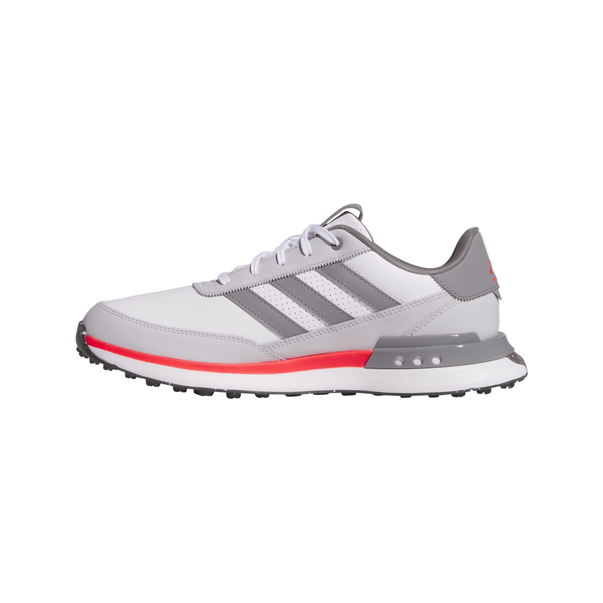 Adidas Men's Golf Shoes | S2G Leather Spikeless | White/Grey/Red
