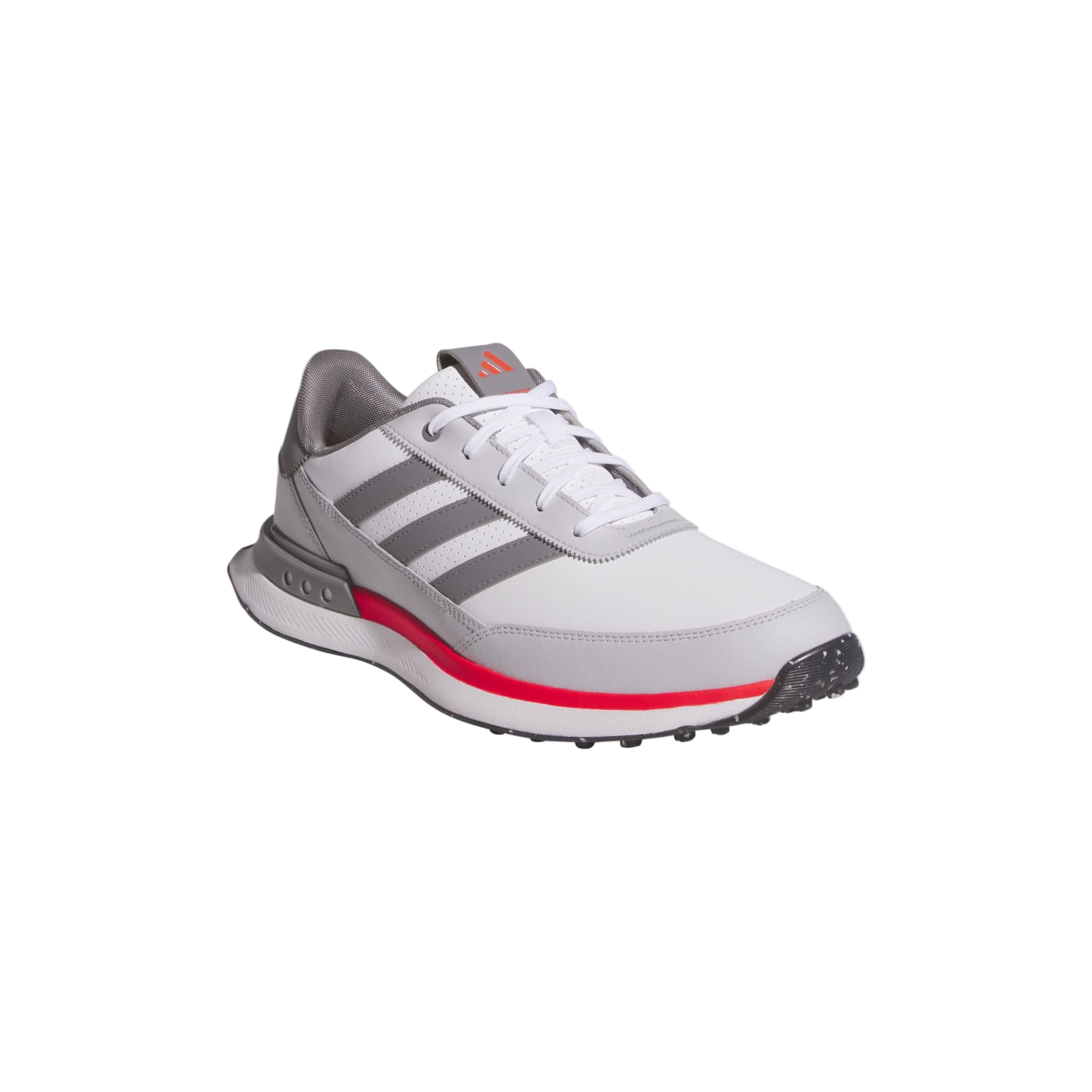 Adidas Men's Golf Shoes | S2G Leather Spikeless | White/Grey/Red