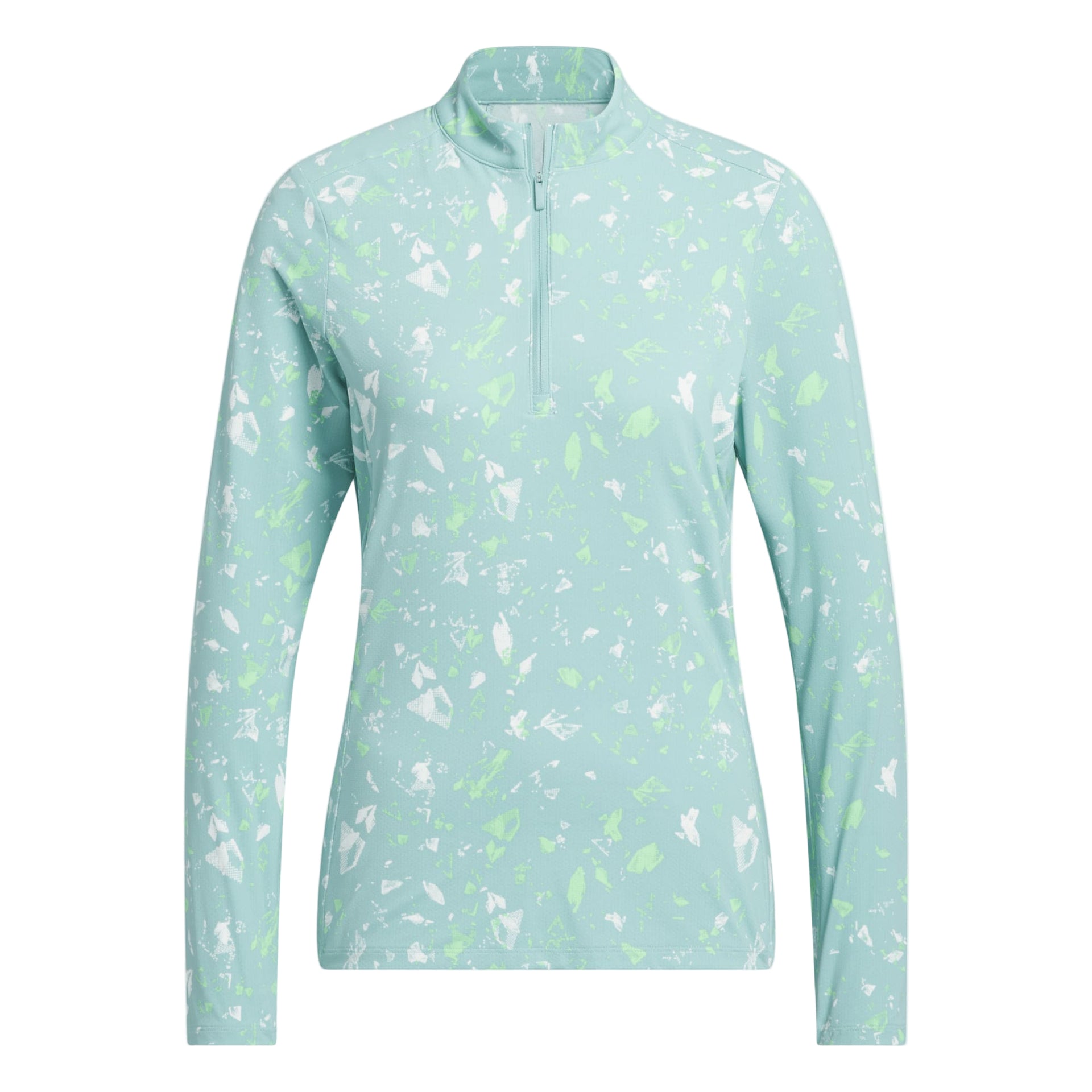 Adidas Women's Midlayer | Ultimate 365 Printed Quarter-Zip | Mint