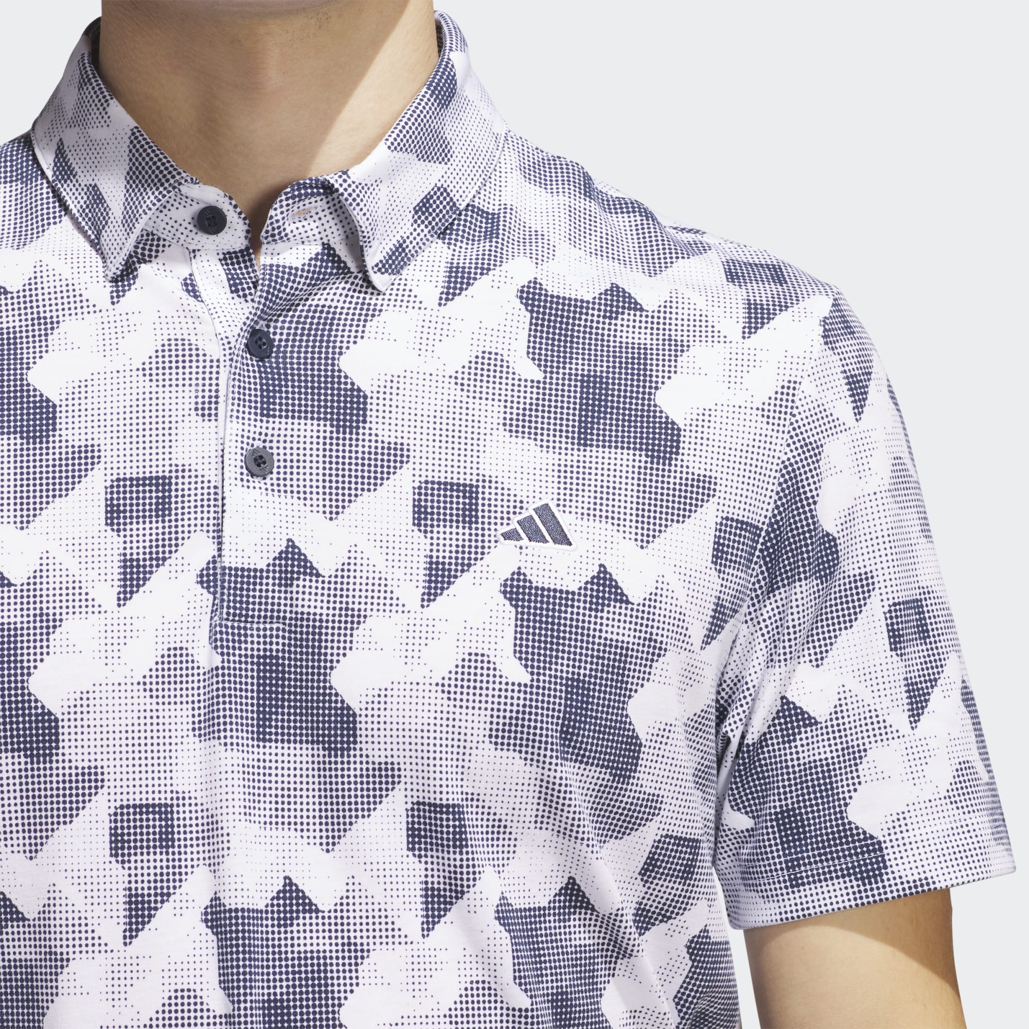 Adidas Men's Golf Shirt | Polo | White/Navy