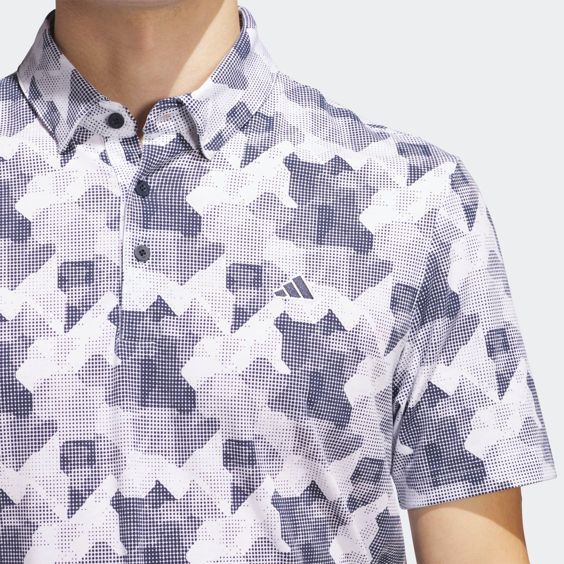 Adidas Men's Golf Shirt | Polo | White/Navy
