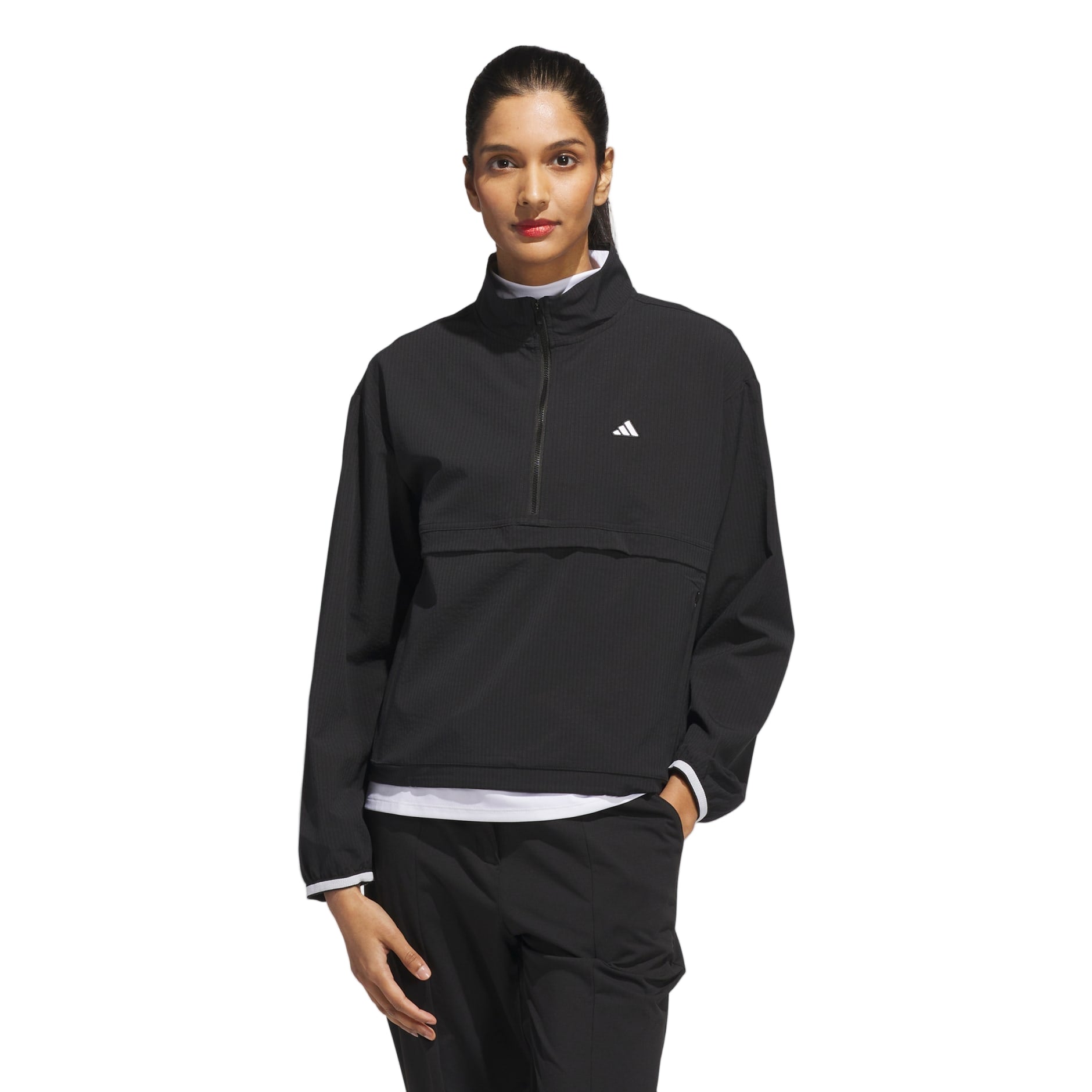 Adidas Women's Jacket | Go-to Quarter-Zip | Black