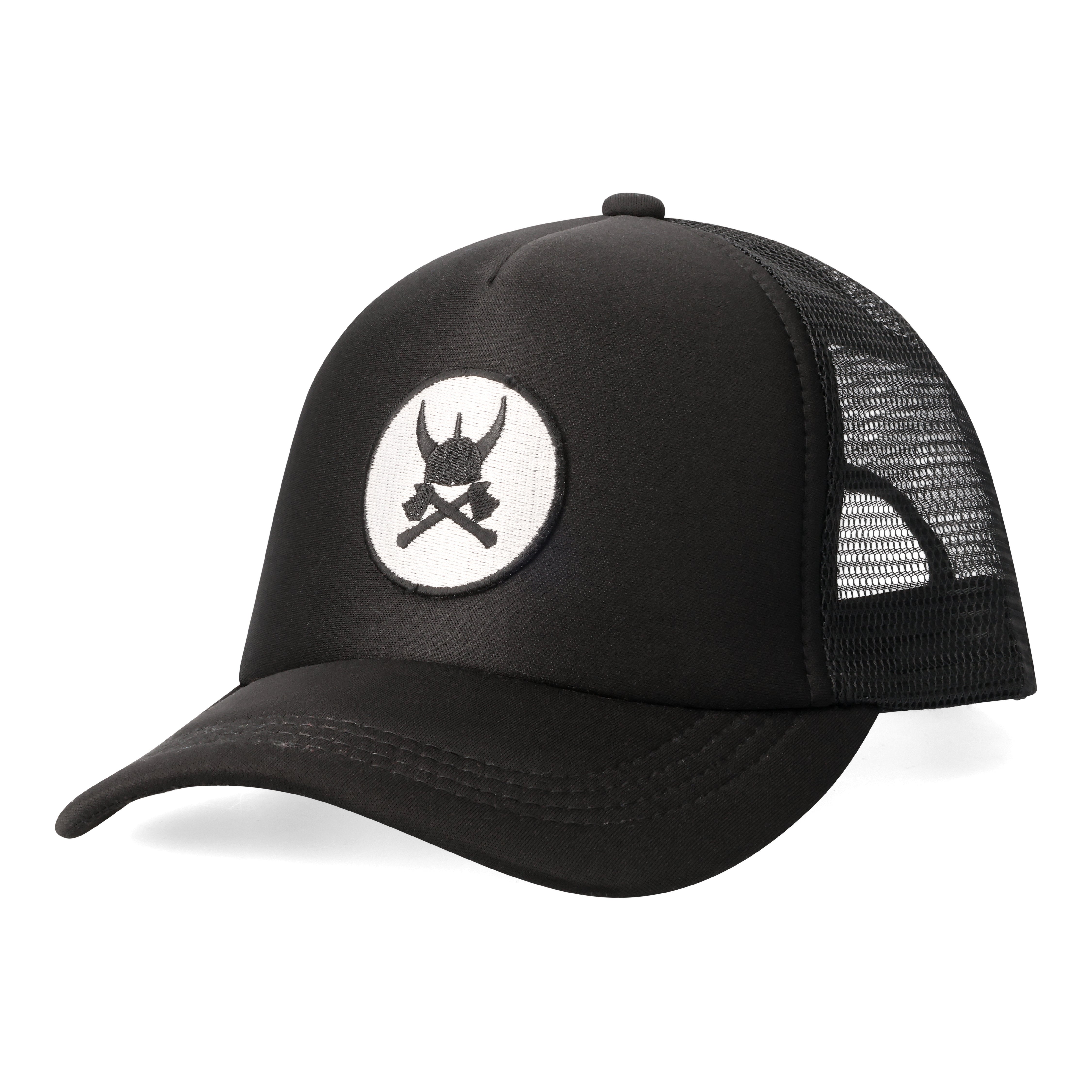 Sander - Trucker Cap - Black - White Logo