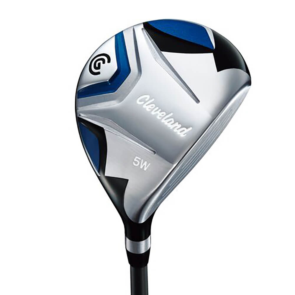 5w cleveland golf driver with blue and silver accents.