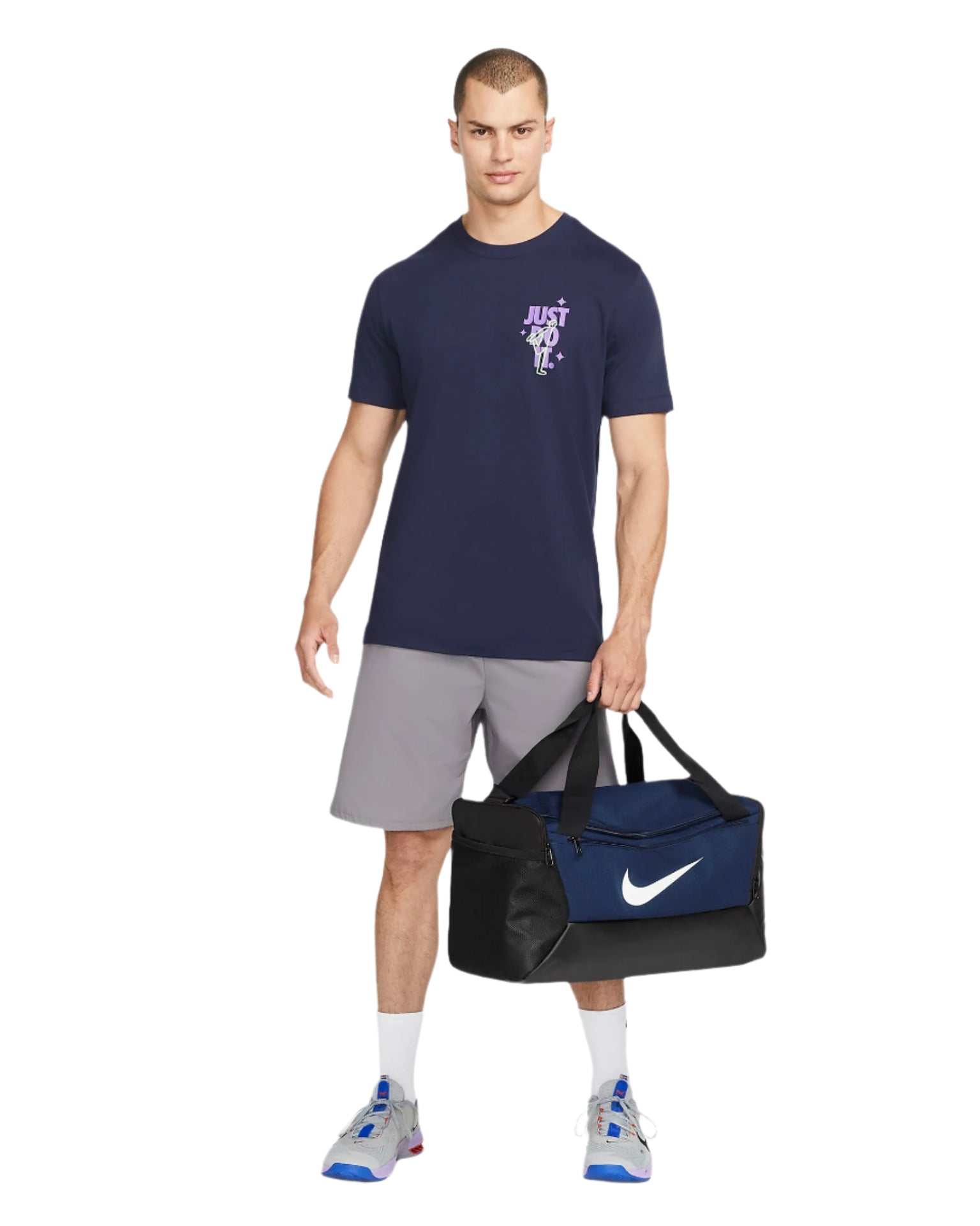 Nike Duffel Bag | Brasilia Small 41 L | Midnight Navy
