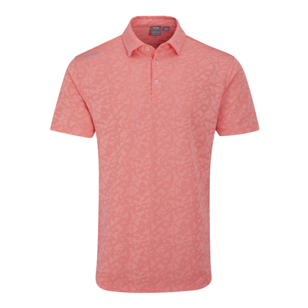 Ping Men's Golf Shirts | Geo Camo Polo | Desert Flower