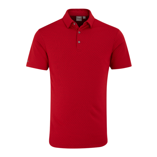 Ping Men's Golf Shirts | Hershel Polo | Rich Red Multi