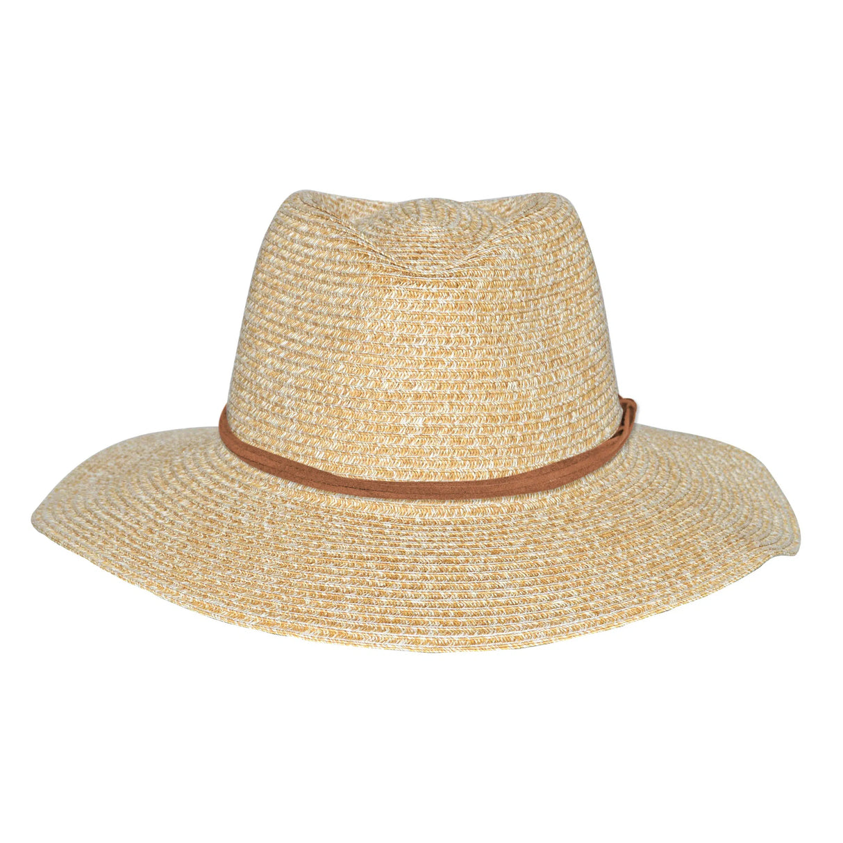 360Five Women's Fedora Hat | Summer | Camel/White