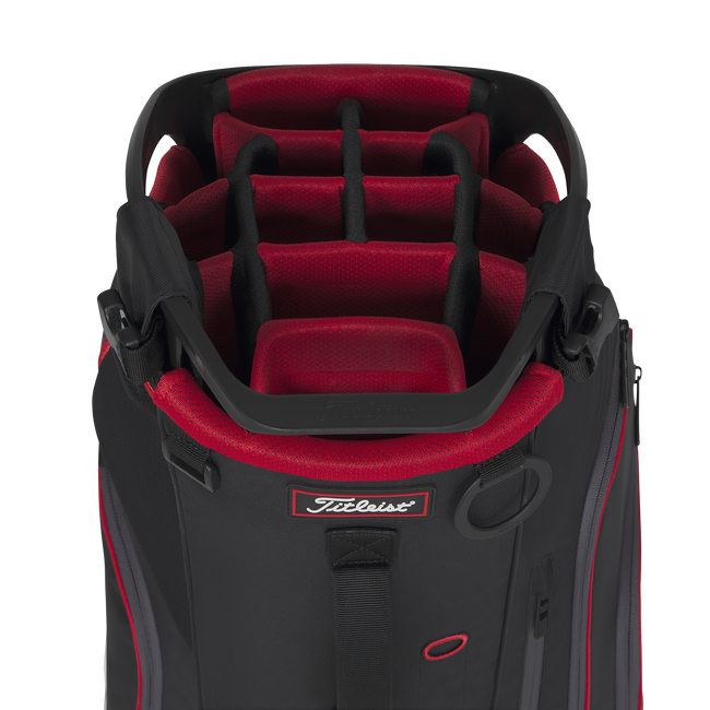 Titleist Golf Bag | Hybrid 14 | Stadry Stand | Black/Black/Red