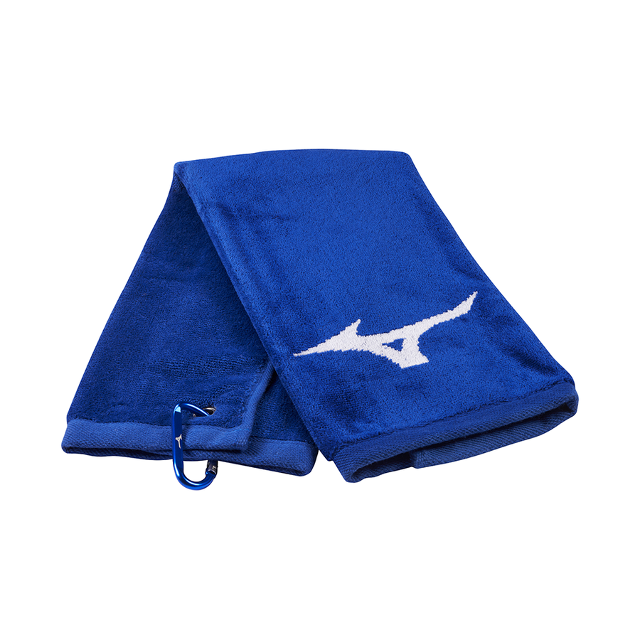 Mizuno Golf Towel | Trifold | Blue/White