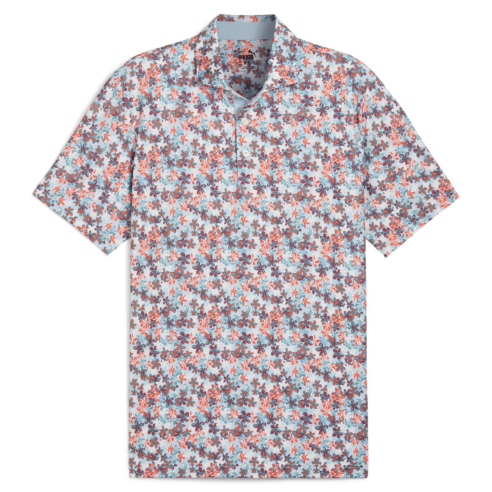 Puma Men's Golf Shirt | Mattr Lillie | Silver/Sky