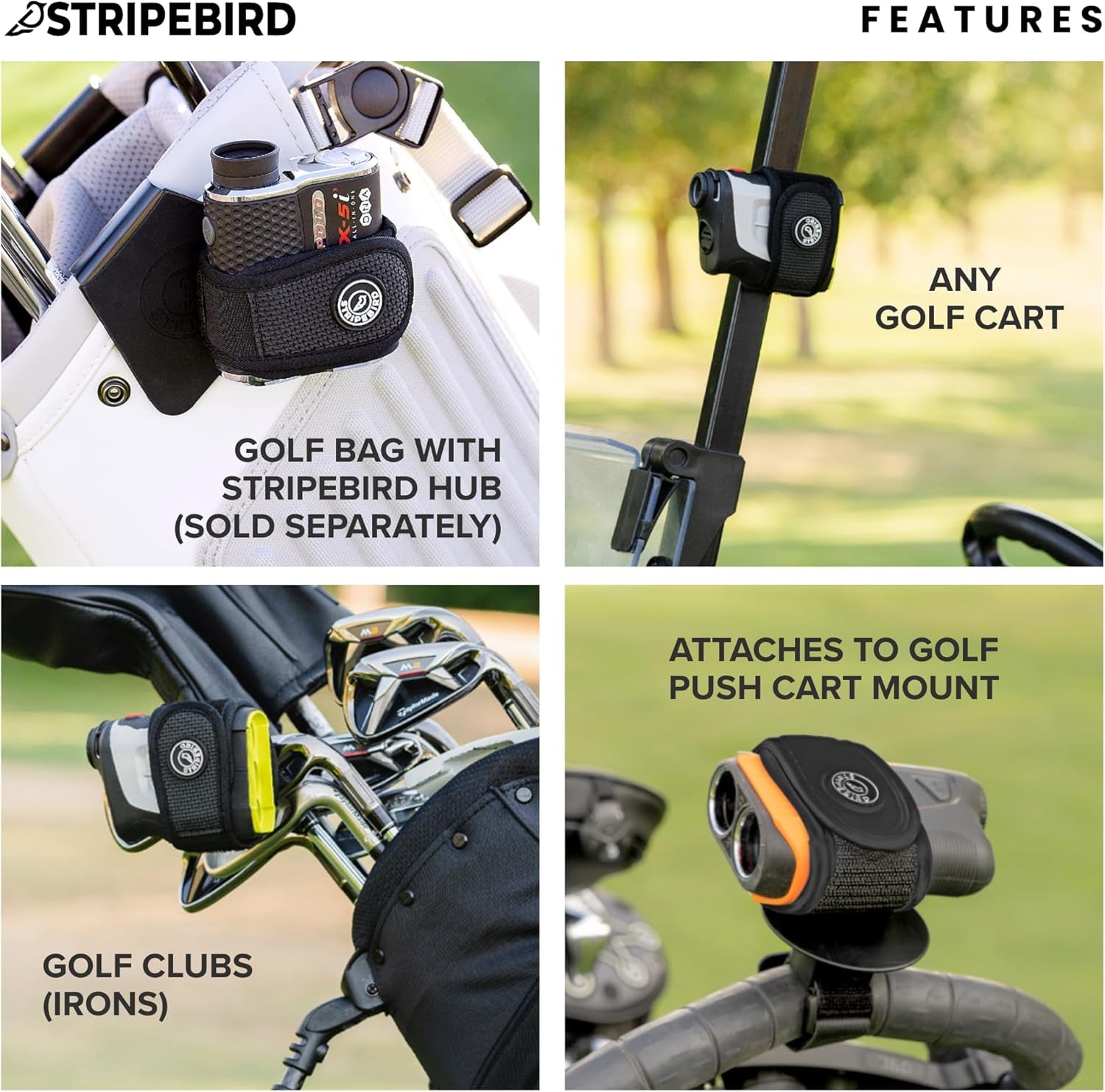 2.0 Slim Golf Rangefinder Magnetic Strap - Form Fitting, No Buckle, Range Finder