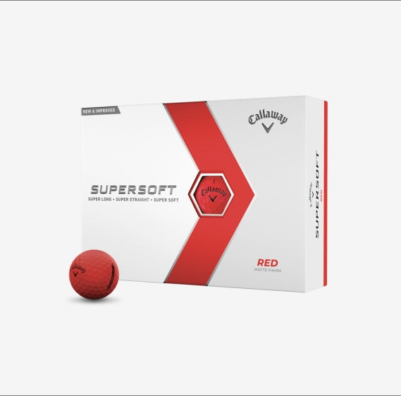 Callaway Supersoft Matte Red Golf Balls