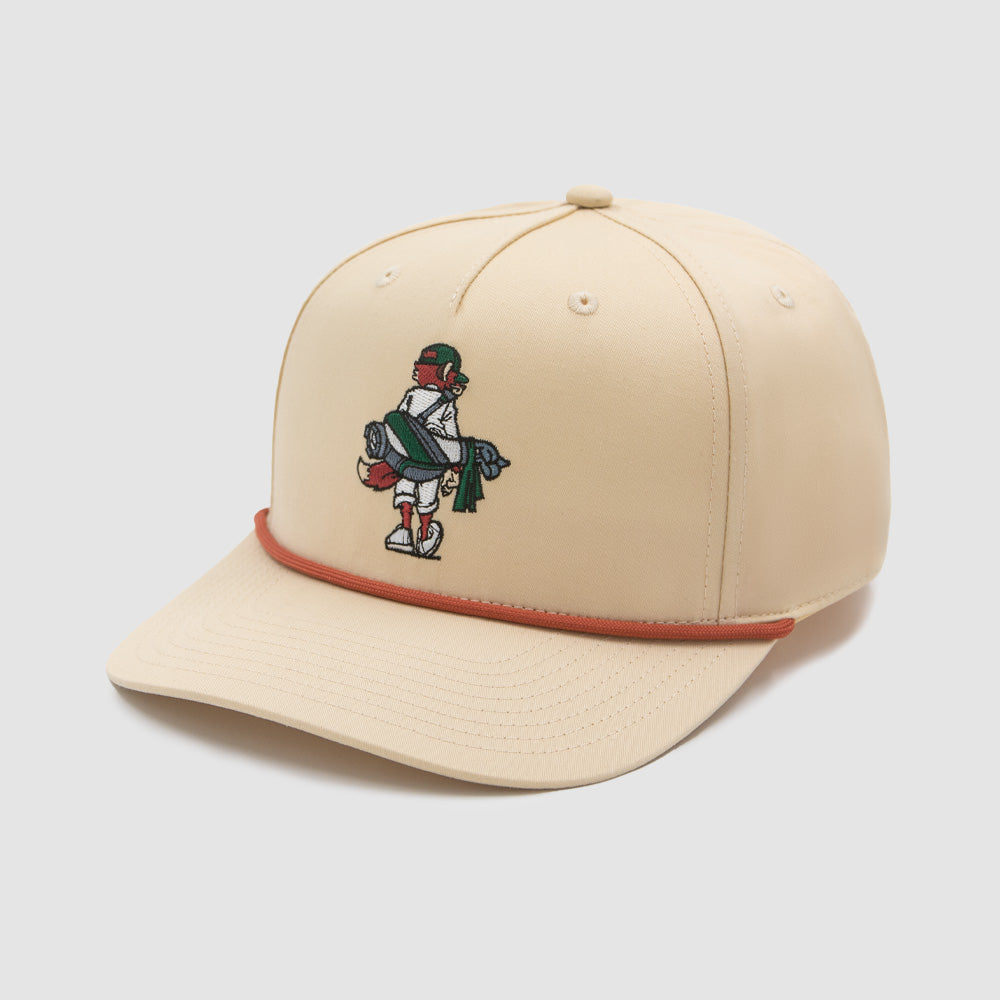 Slater Golf | Looper Fox Rope Cap | Cannoli Cream Rust
