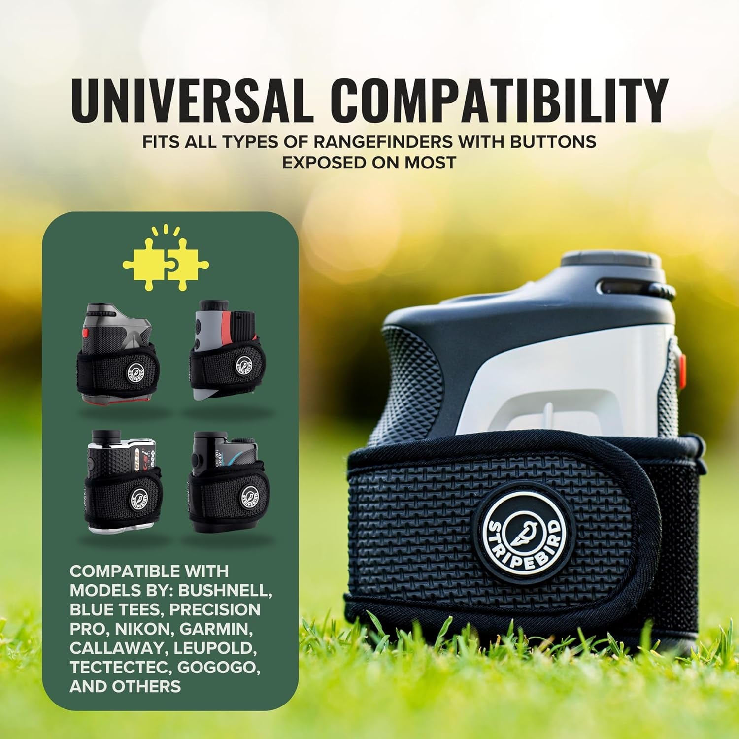 2.0 Slim Golf Rangefinder Magnetic Strap - Form Fitting, No Buckle, Range Finder