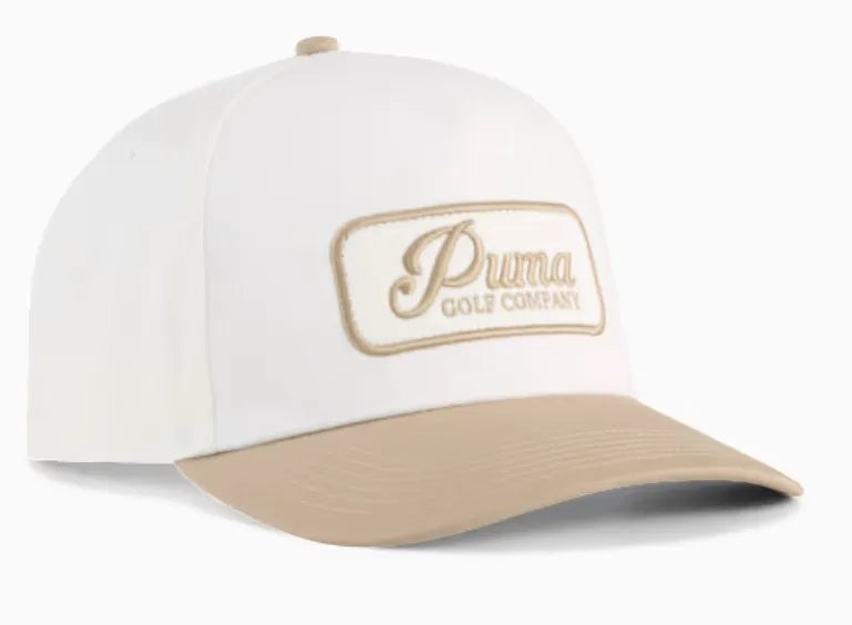 Puma Mens Golf Cap | Jupiter | White -Ice Coffee