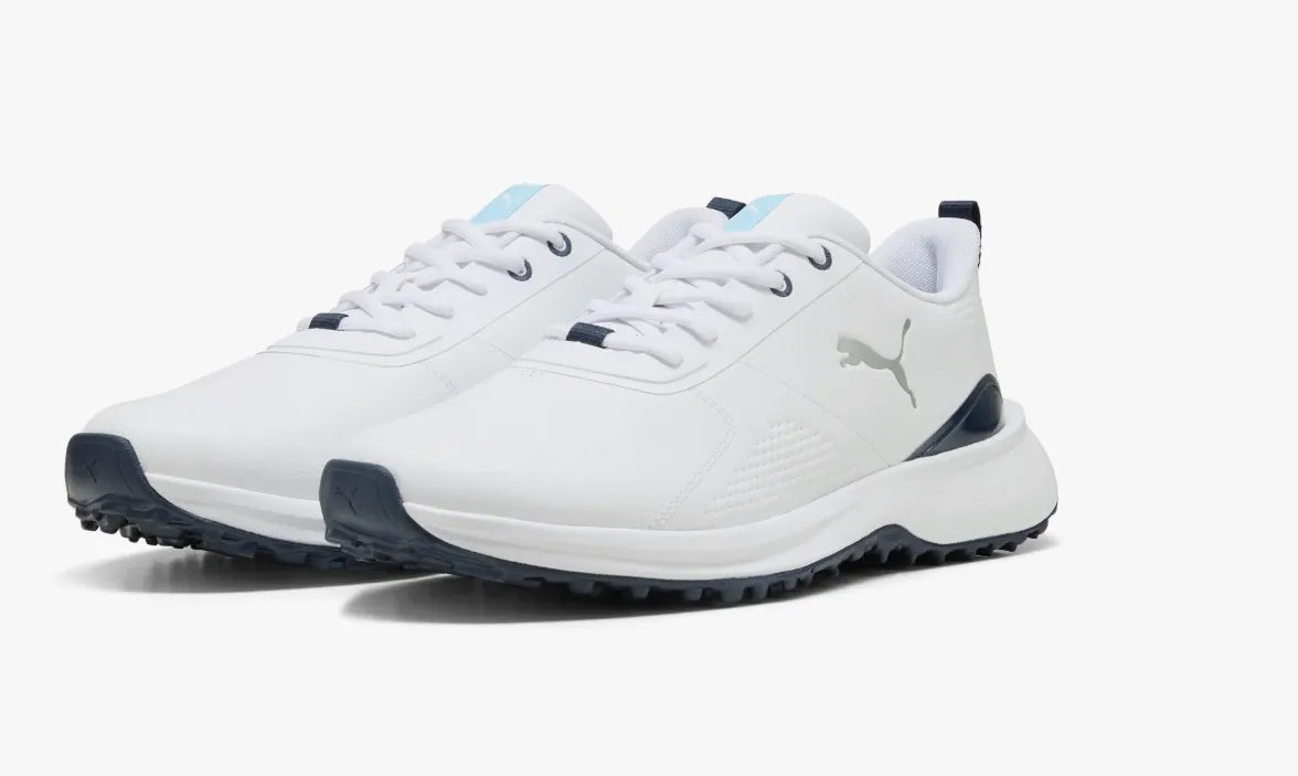 Puma Mens Golf Shoes | Fusion Grip 6 Evo | White-Black
