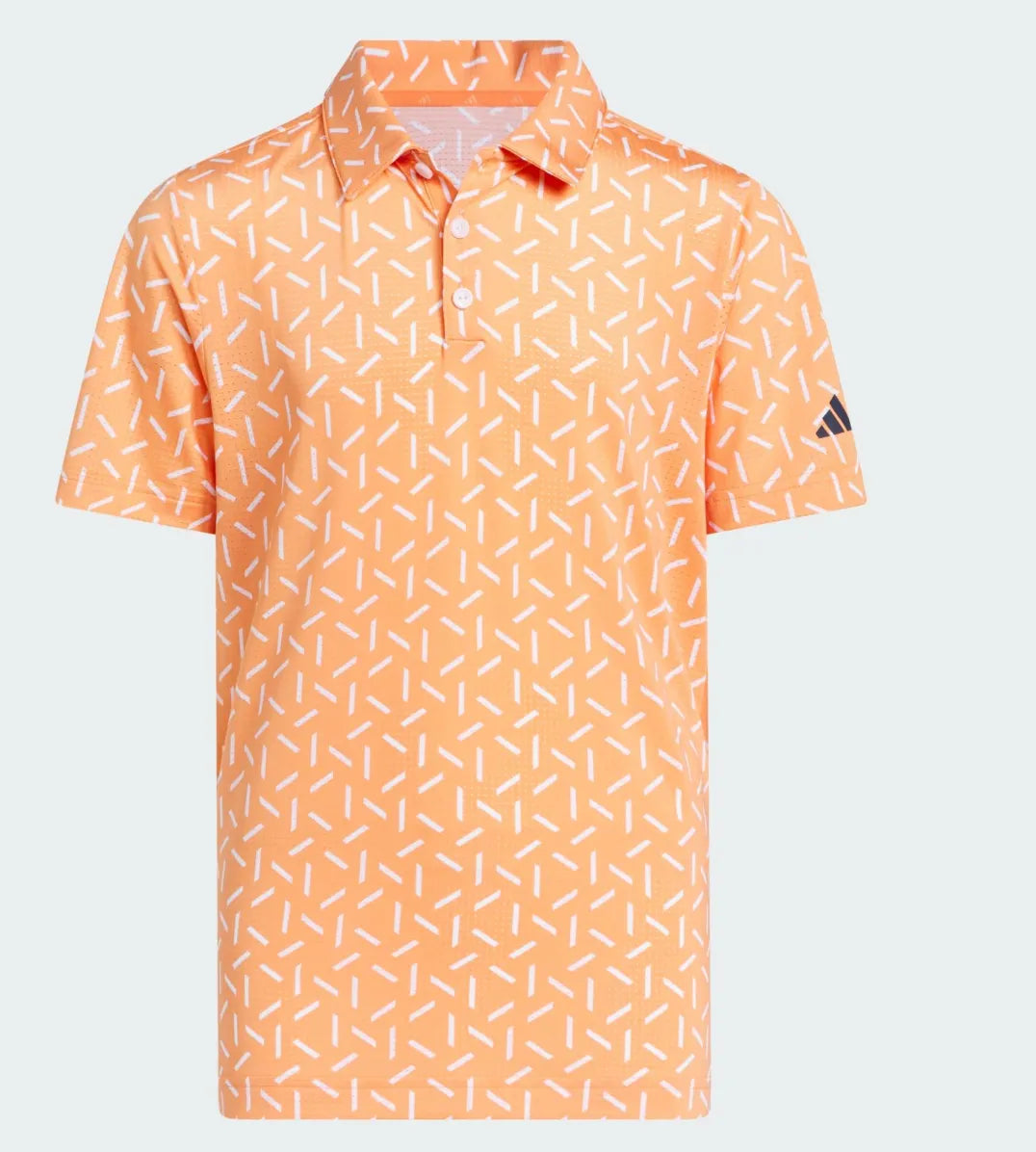 Adidas Junior Boys Golf Shirt | Scripted Polo | Frozen Turbo