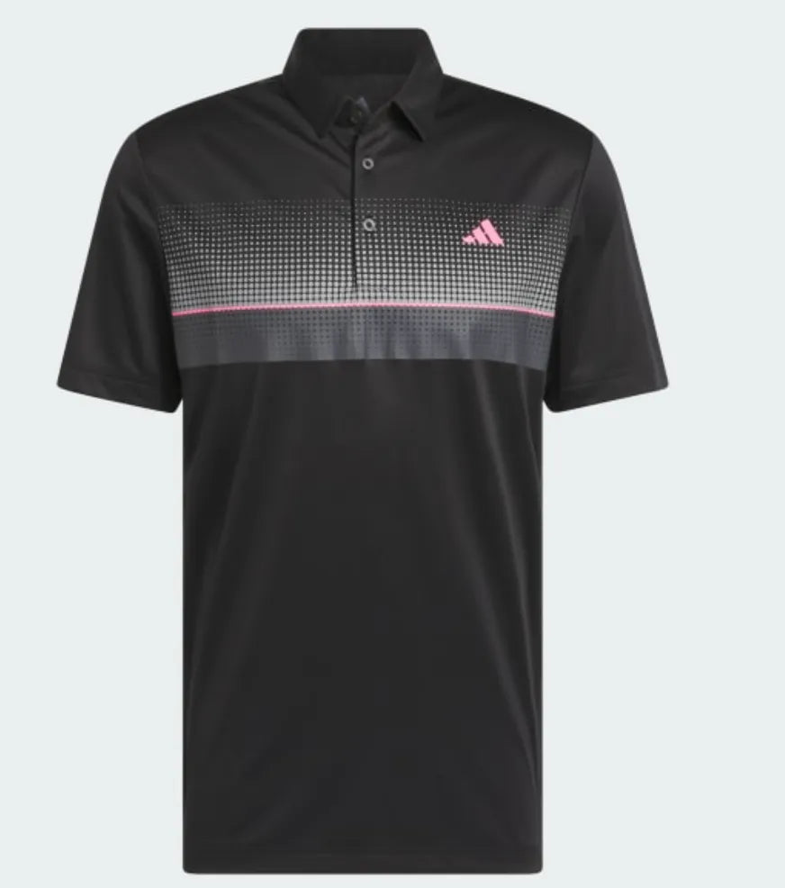 Adidas Mens Golf Shirt | Performance Allover Print Polo