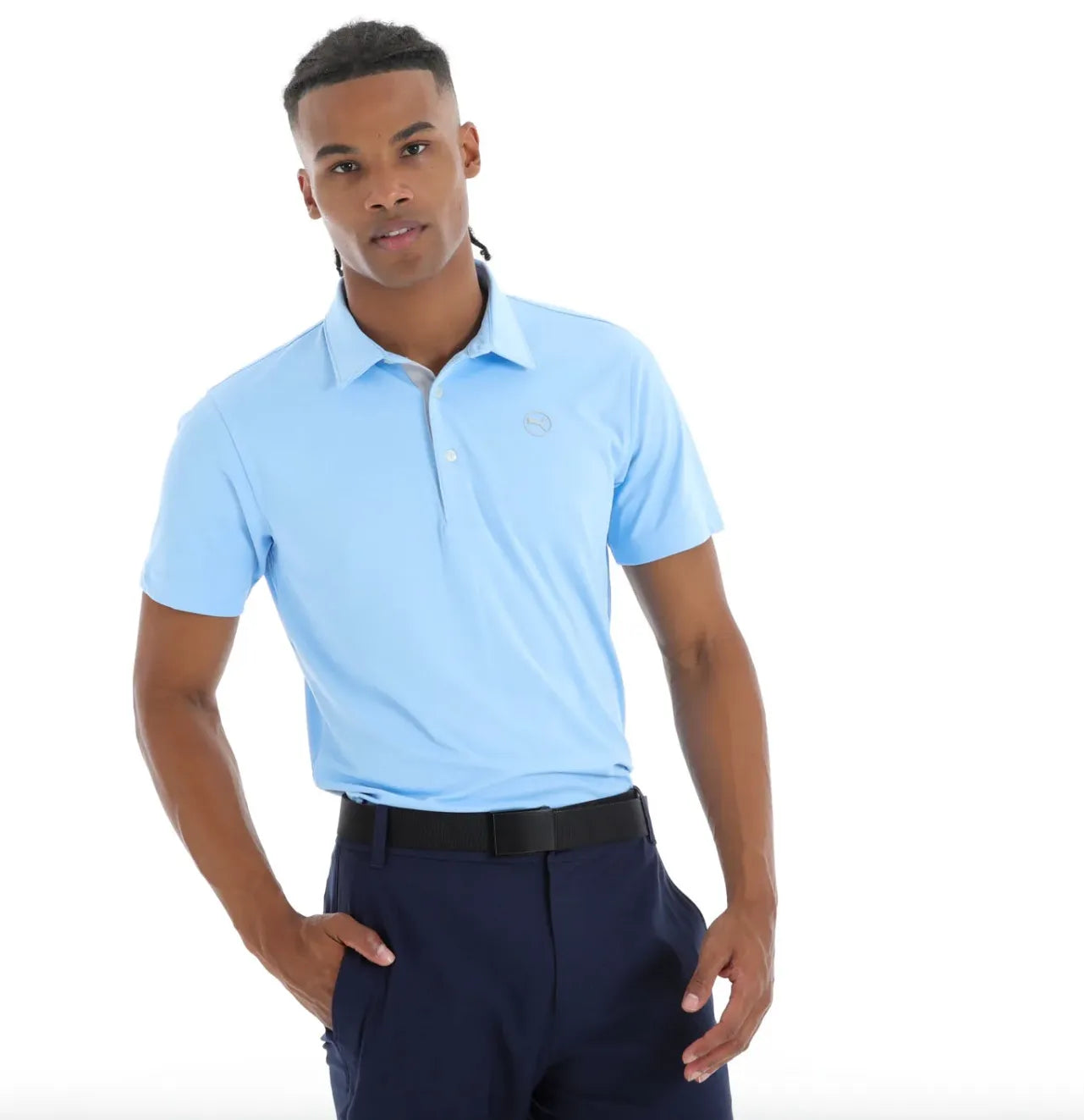 Puma Mens Golf Shirt | MSS Pounce | Polo 2.0 | Blue Bell