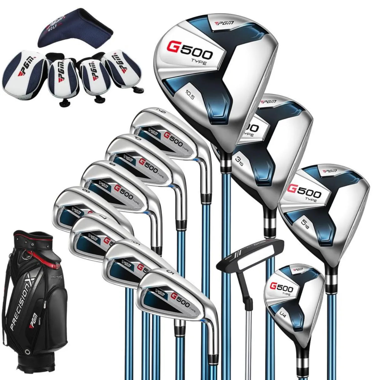 PGM Golf Clubs With Sunday Bag | 4 Club Set | Steele Shaft