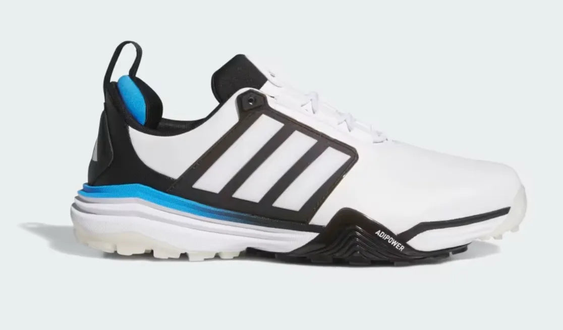 Adidas Mens Golf Shoes | ADIPOWER 26 SL WIDE | White/Black/Blue