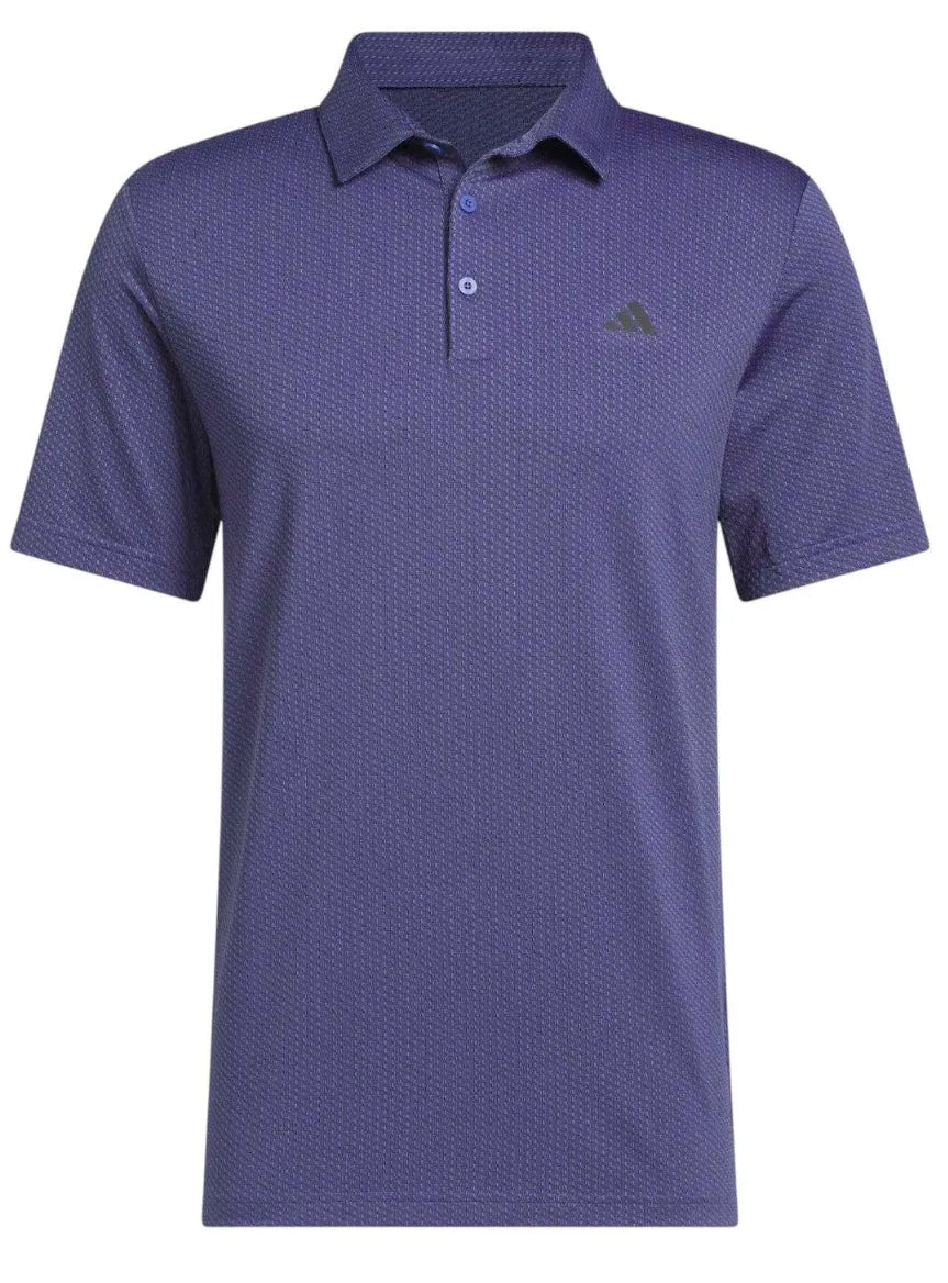 Adidas Mens Golf Shirt | Ultimate 365 Featherweight Polo | Dual Indigo