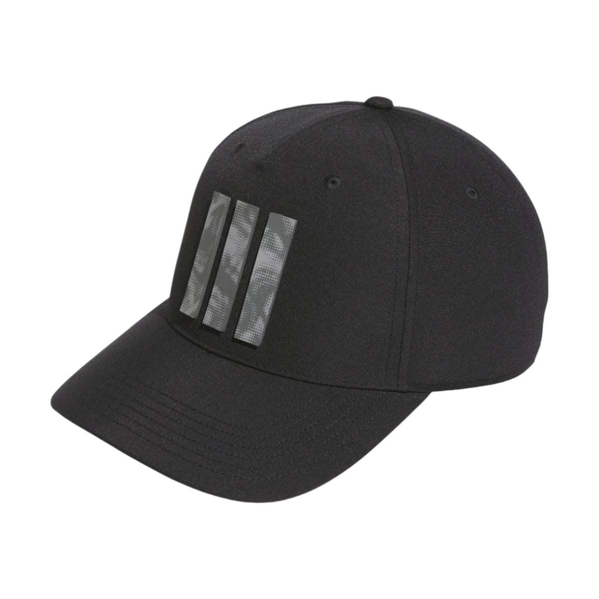 Adidas Mens Golf Cap | Tour 3 Stripe | Black