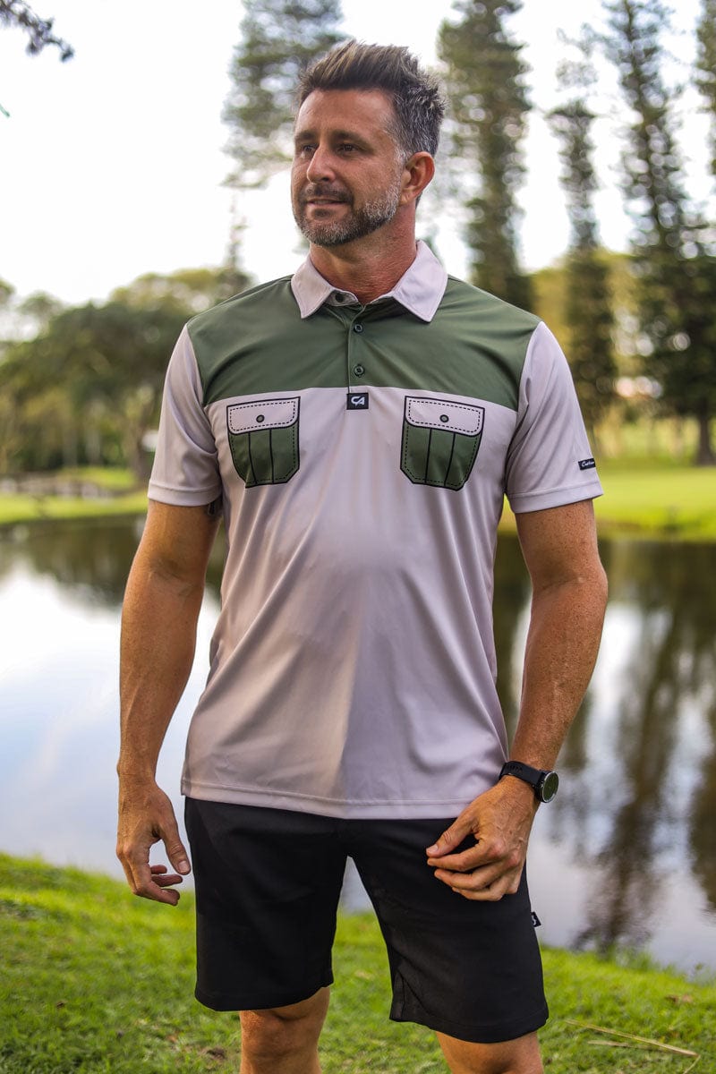 Custom Apparel Mens Funky Golf Shirt | The Farmer 2b