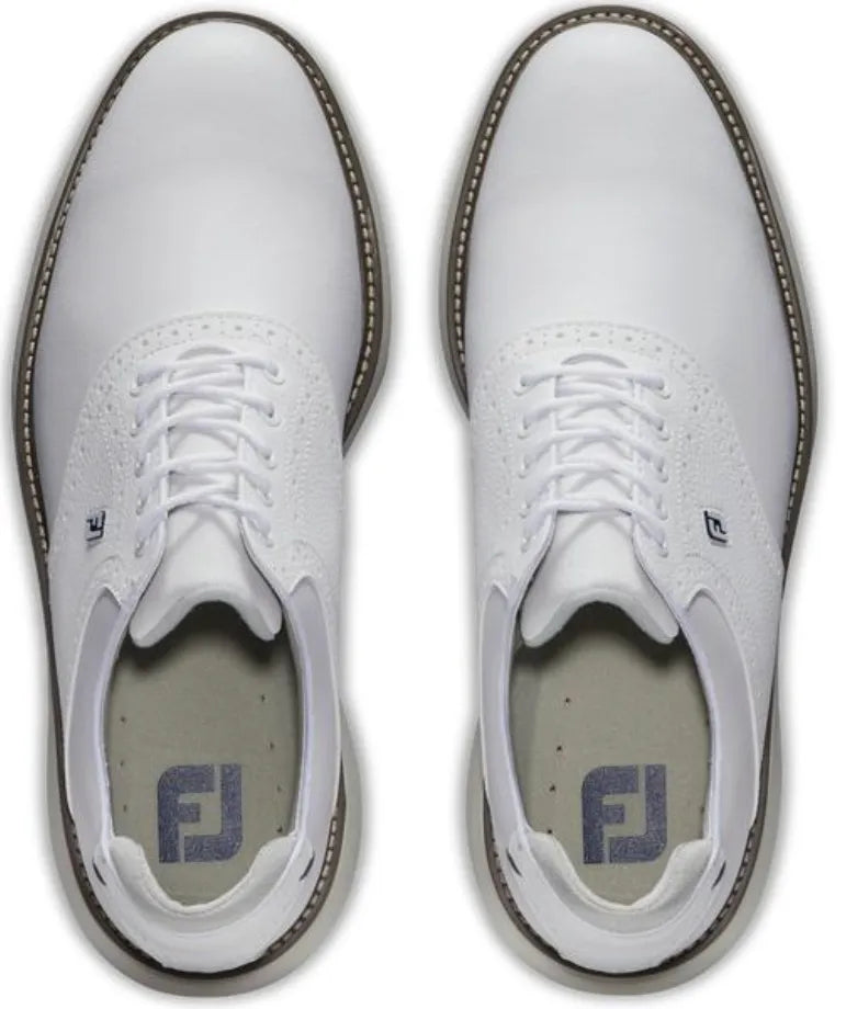 Footjoy Mens Golf Shoes | Traditions | White